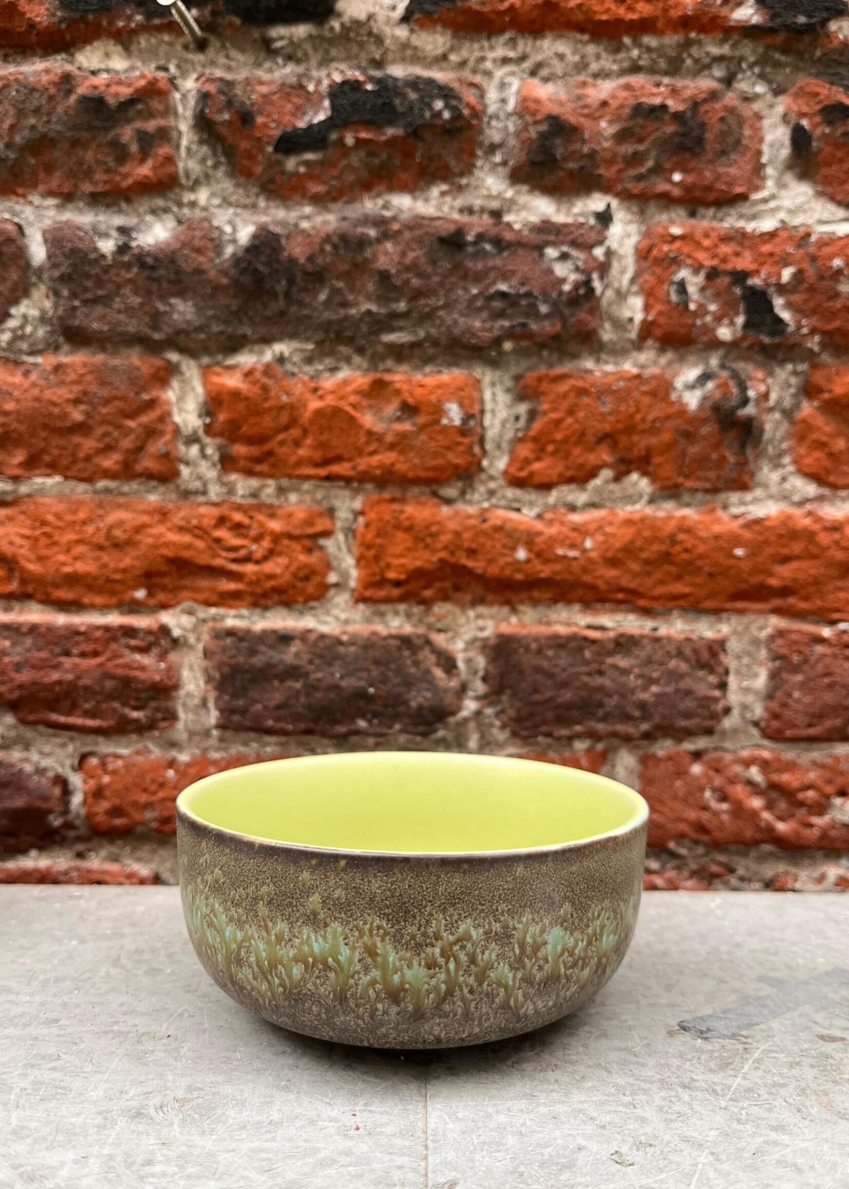 HKliving HKliving Ceramic 70's Tapas Bowl 'Fern'