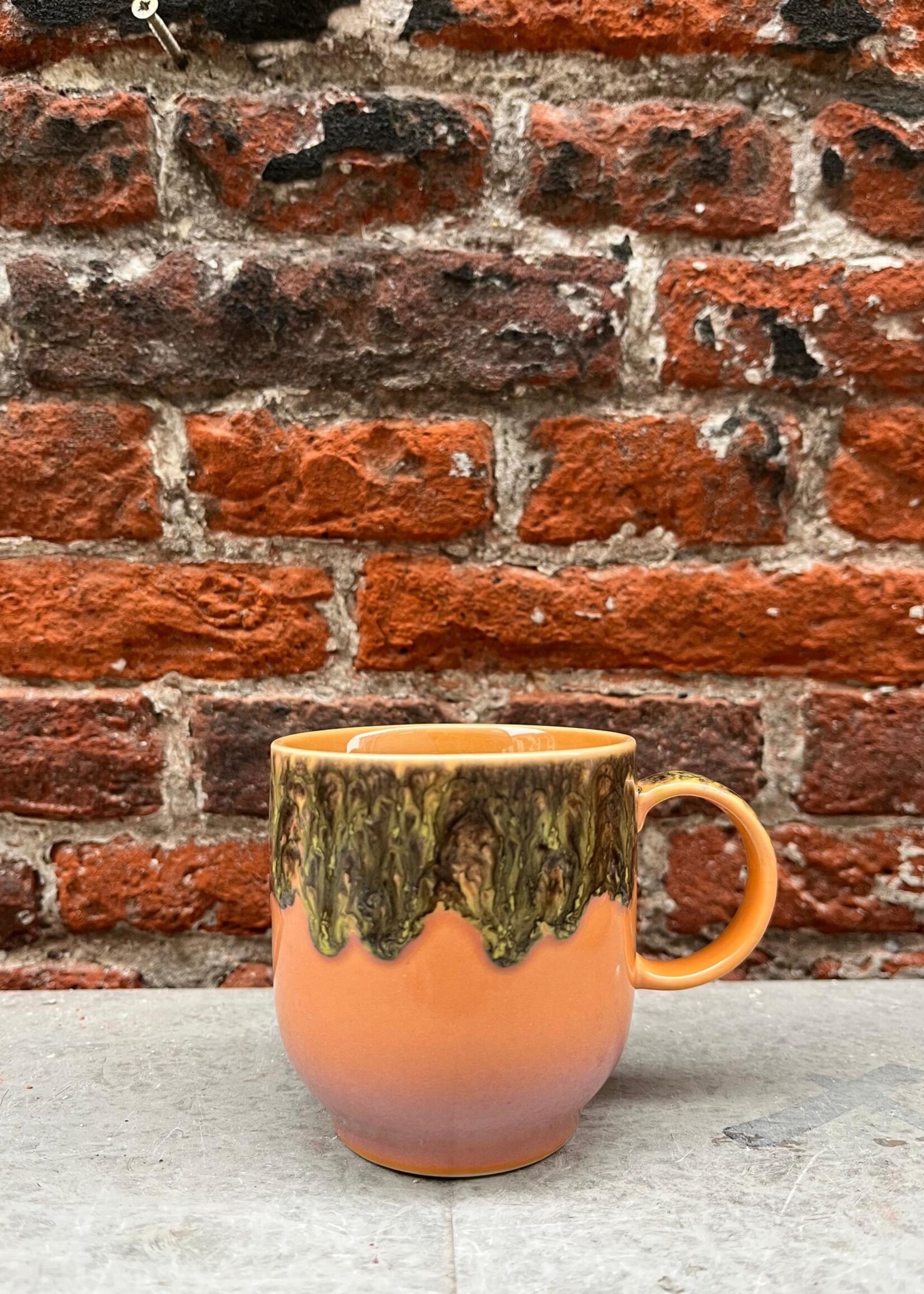 HKliving HKliving Ceramic 70's Café Mug 'Lush'