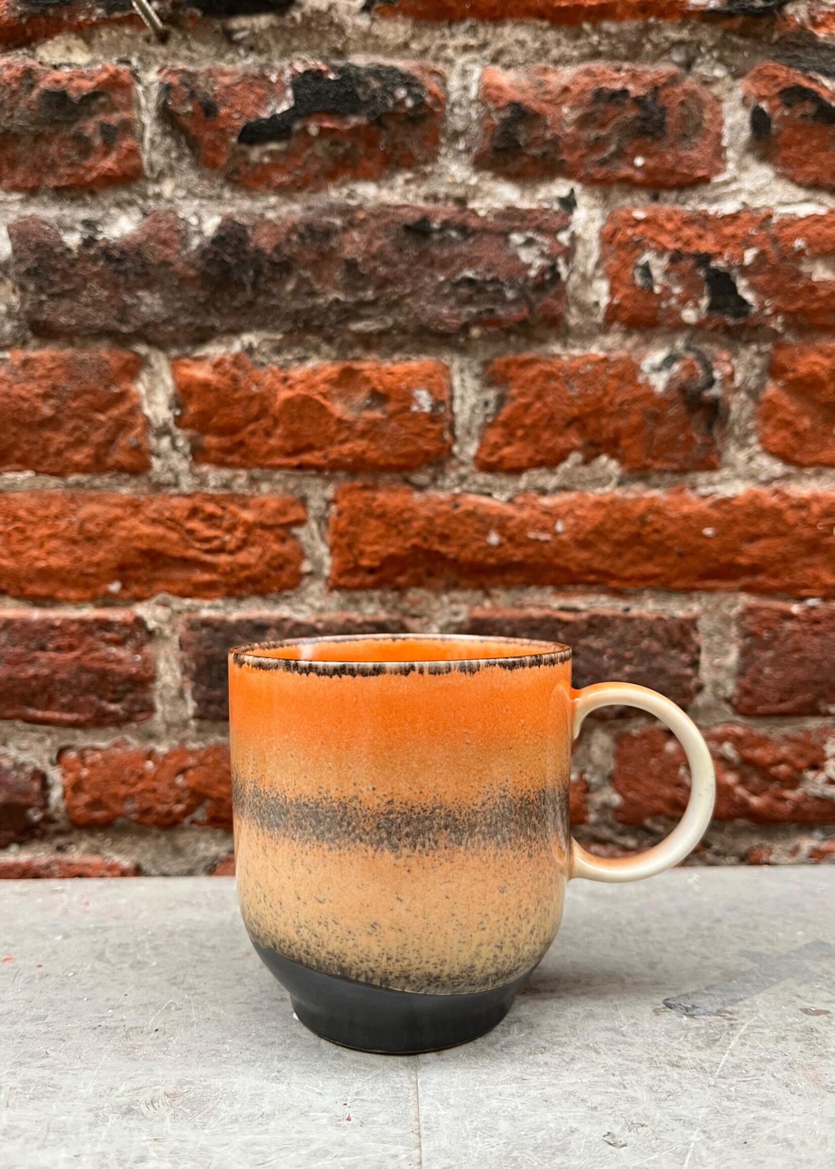 HKliving HKliving Ceramic 70's Café Mug 'Robusta'