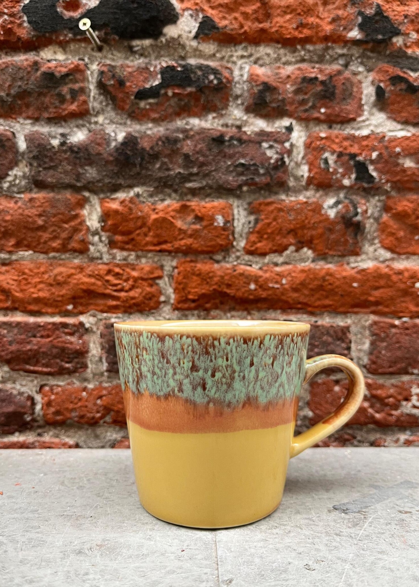 HKliving HKliving Ceramic 70's Cappuccino Mug 'Cove'