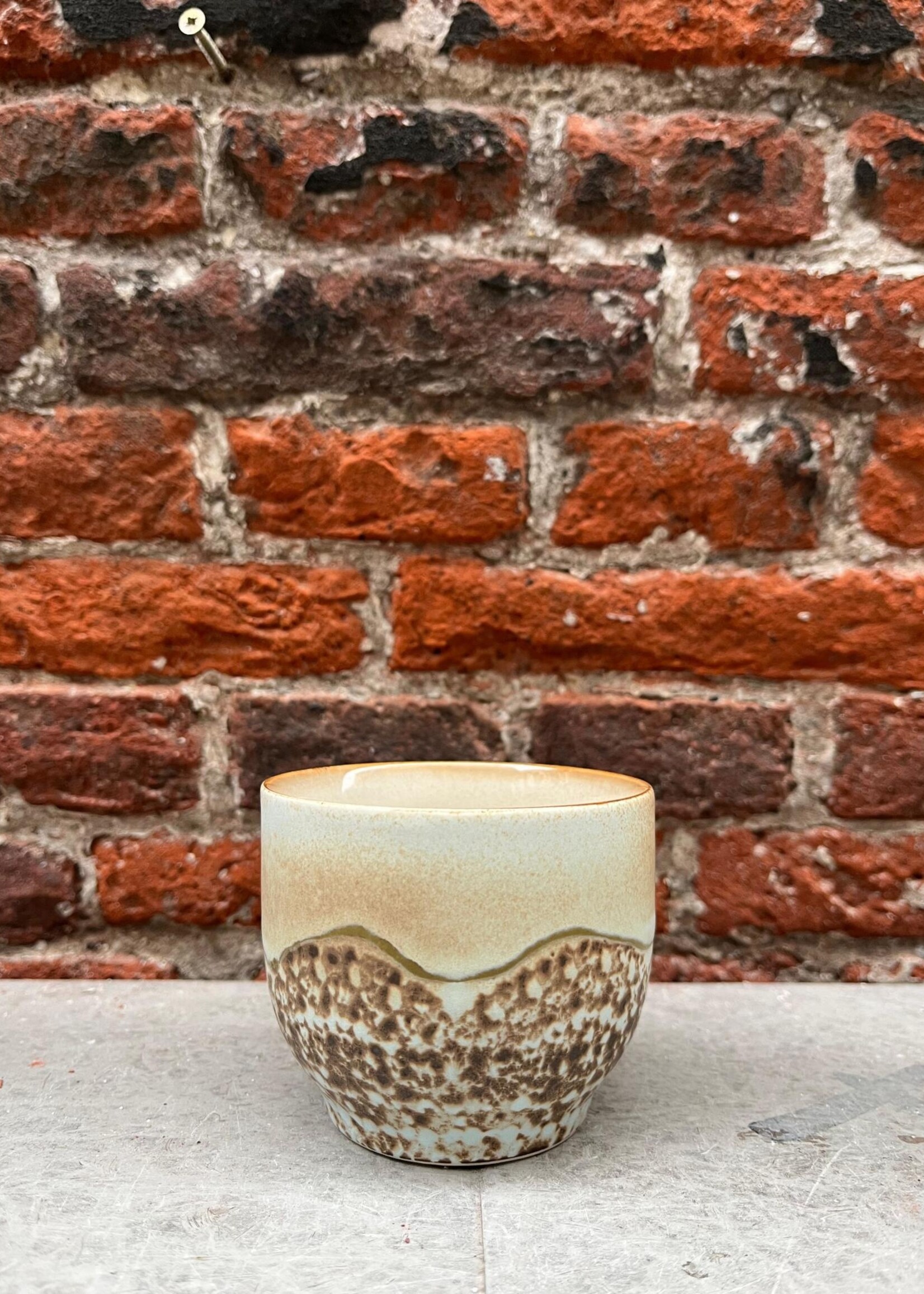 HKliving HKliving Ceramic 70's Café Cup 'Shell'