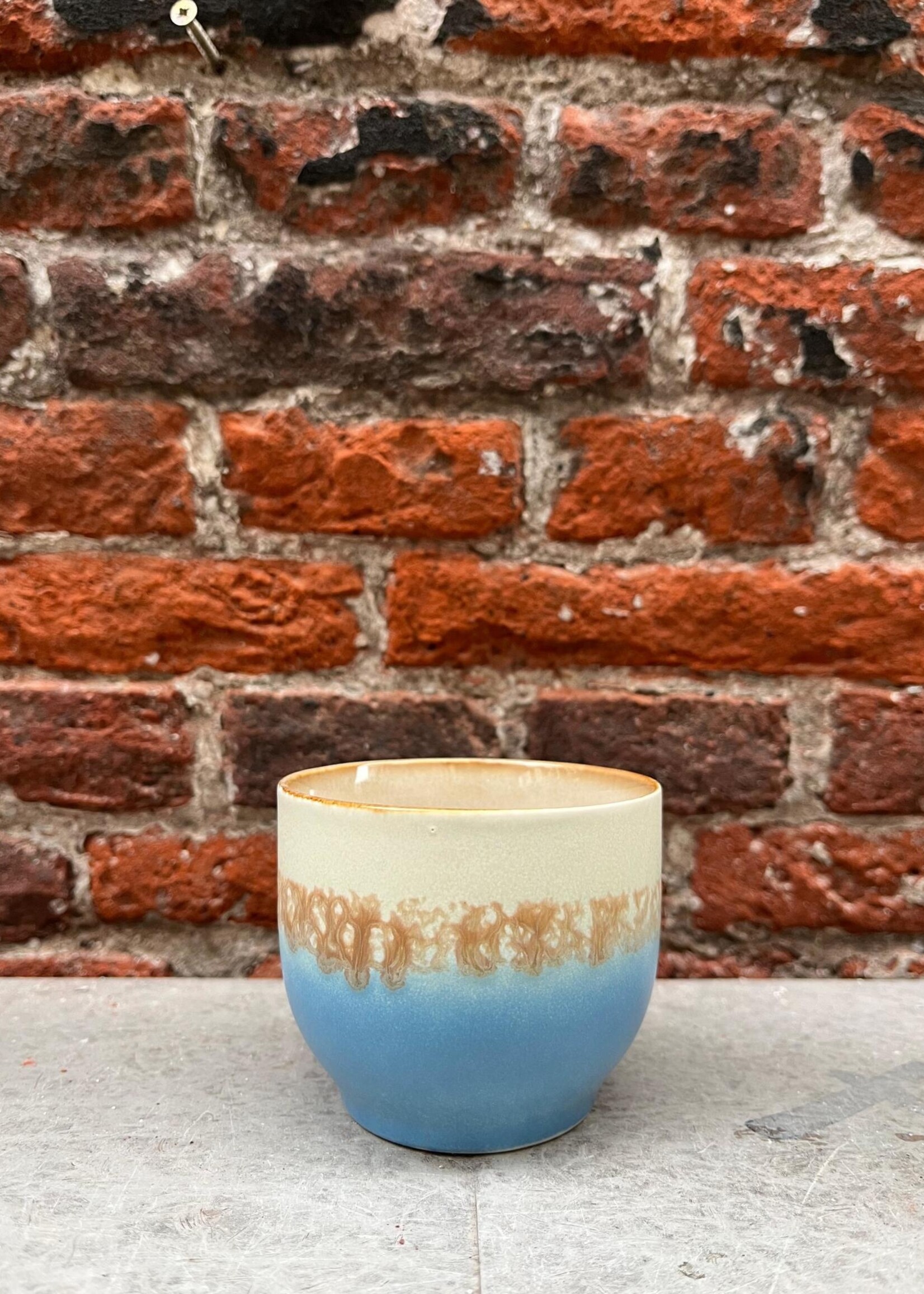HKliving HKliving Ceramic 70's Café Cup 'Shores'
