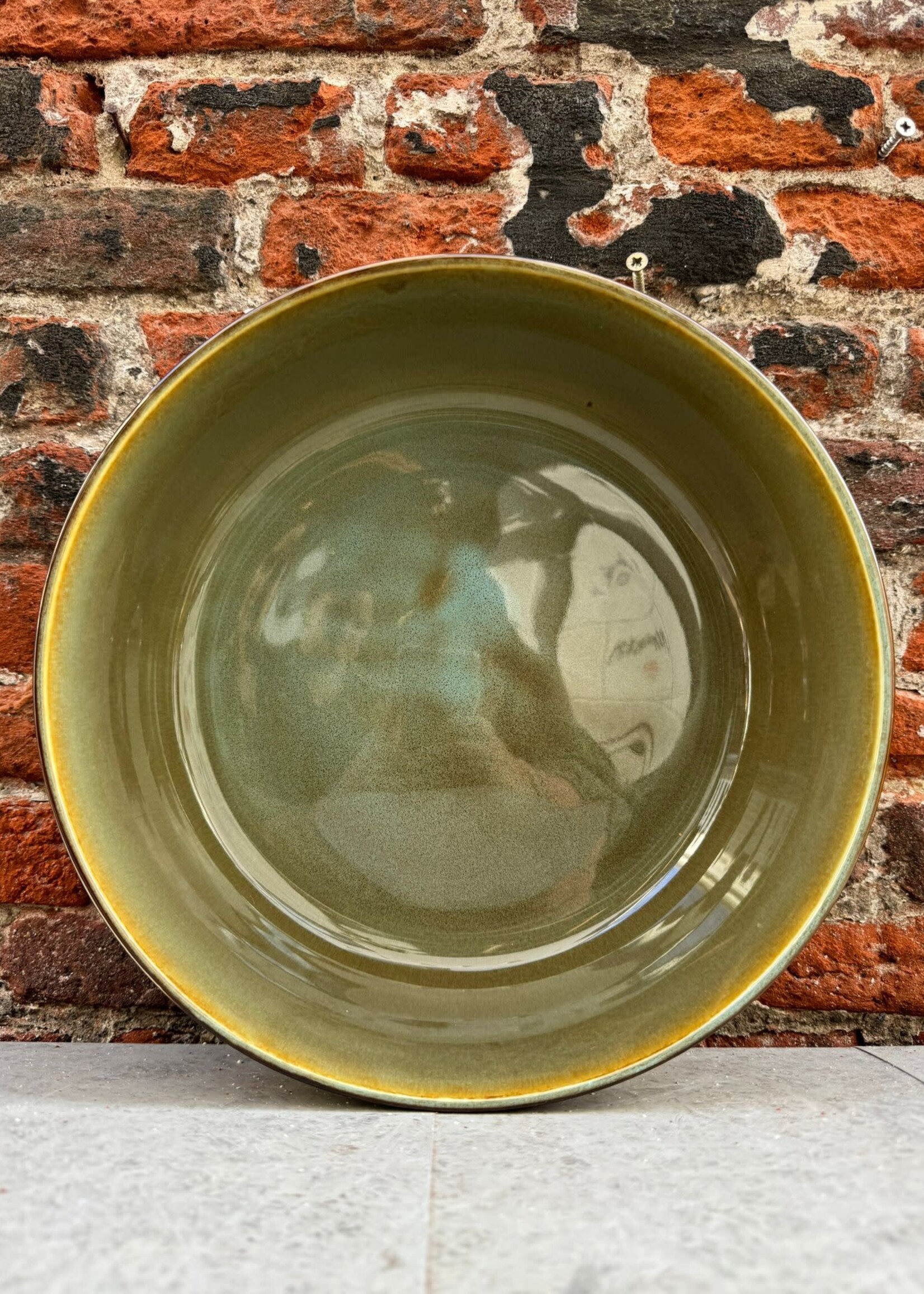 HKliving HKliving Ceramic 70's Salad Bowl 'Rock On'