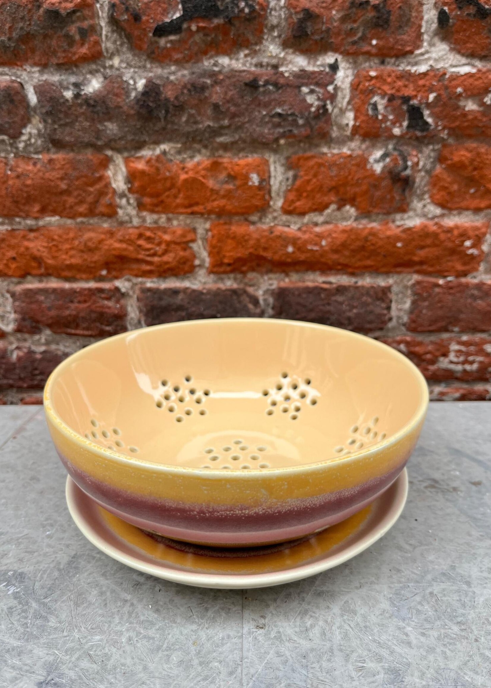 HKliving HKliving Ceramic 70's Berry Bowl 'Sunset'
