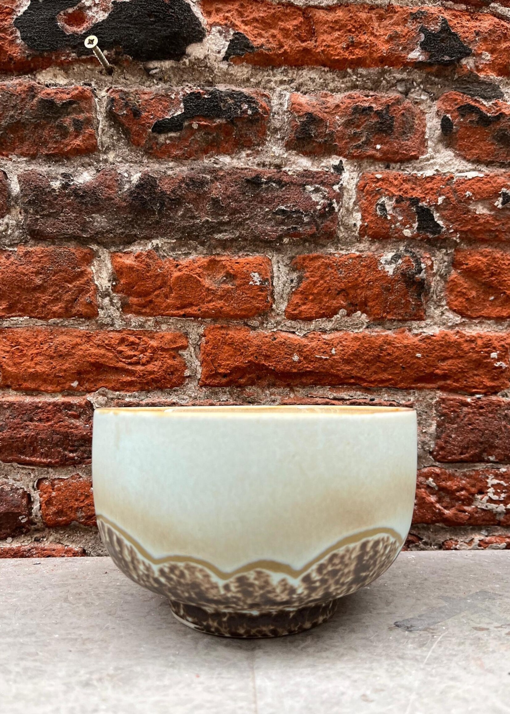 HKliving HKliving Ceramic 70's Noodle Bowl 'Shell'