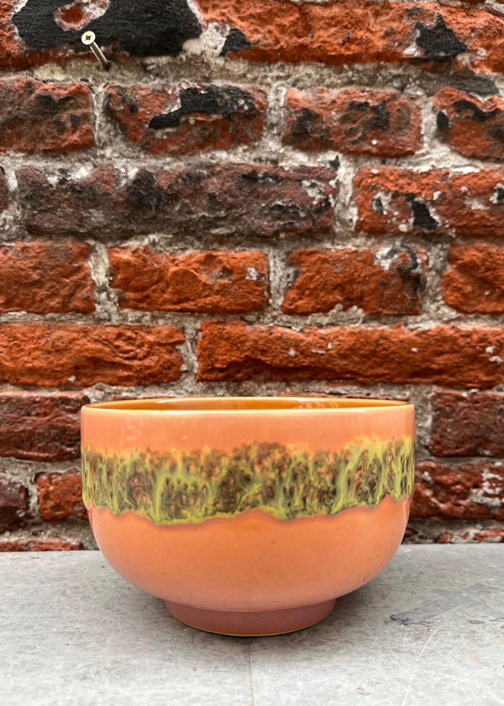 HKliving HKliving Ceramic 70's Noodle Bowl 'Lush'