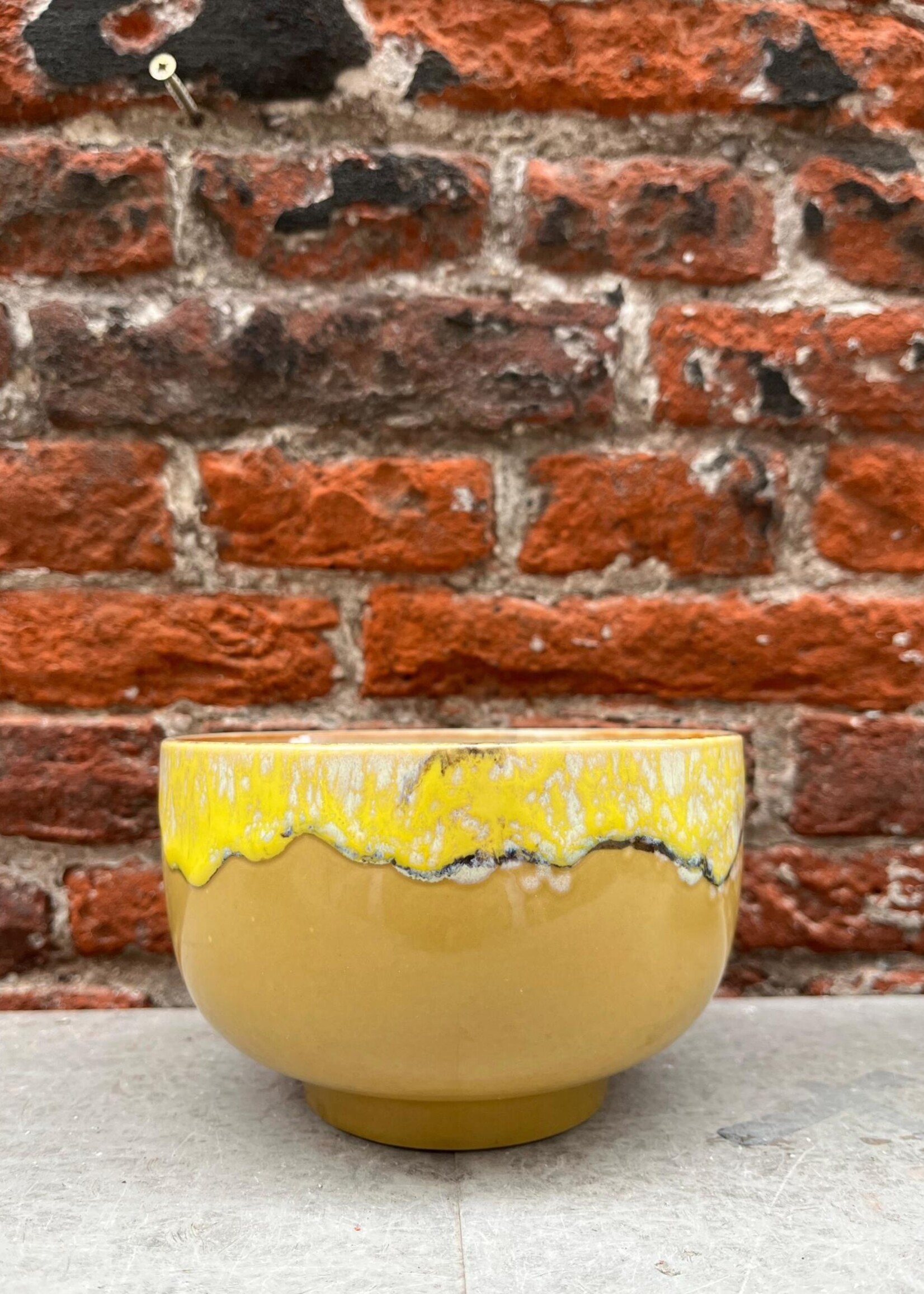 HKliving HKliving Ceramic 70's Noodle Bowl 'Sunbeam'