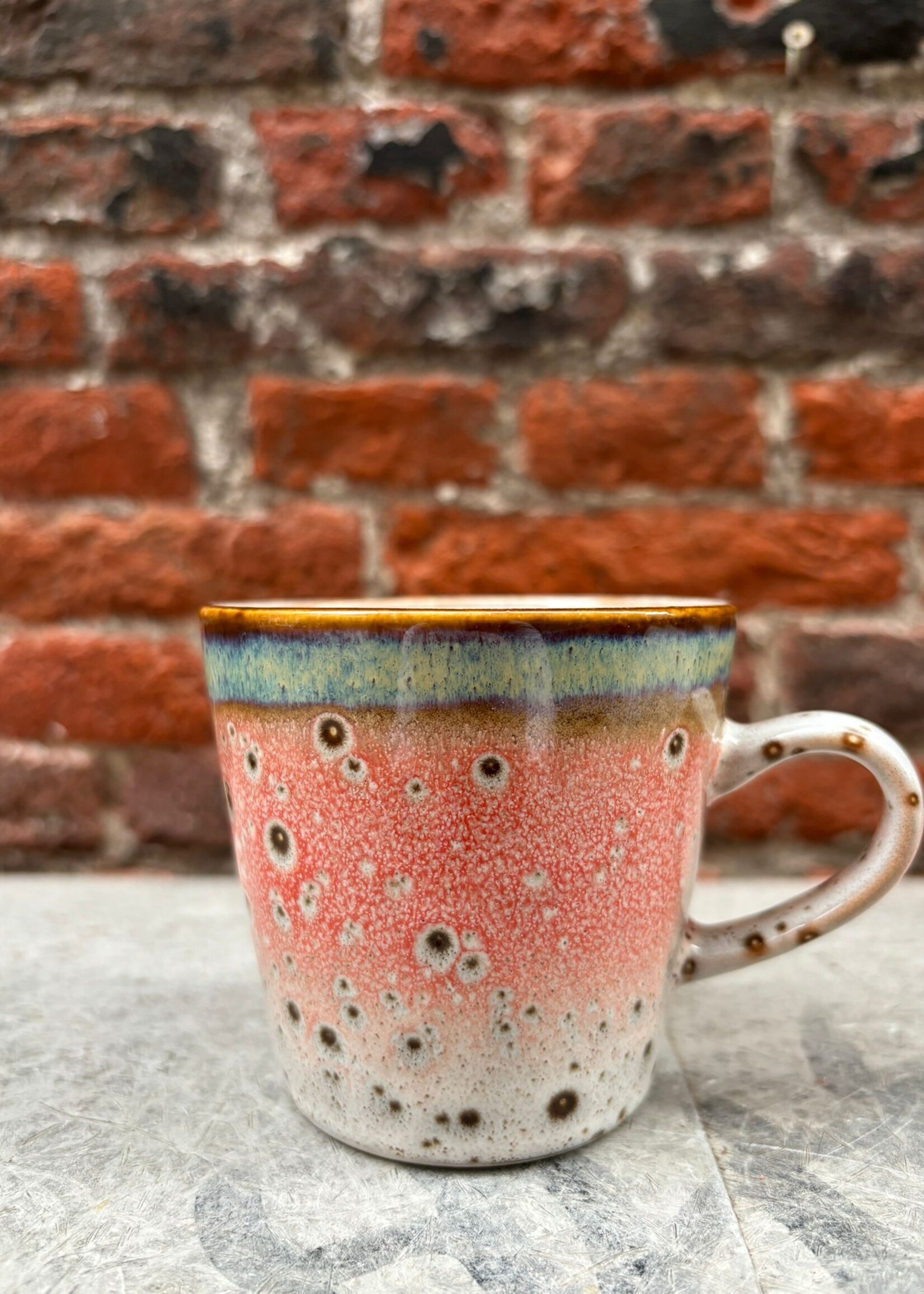 HKliving HKliving Ceramic 70's Americano Mug 'Asteroids'