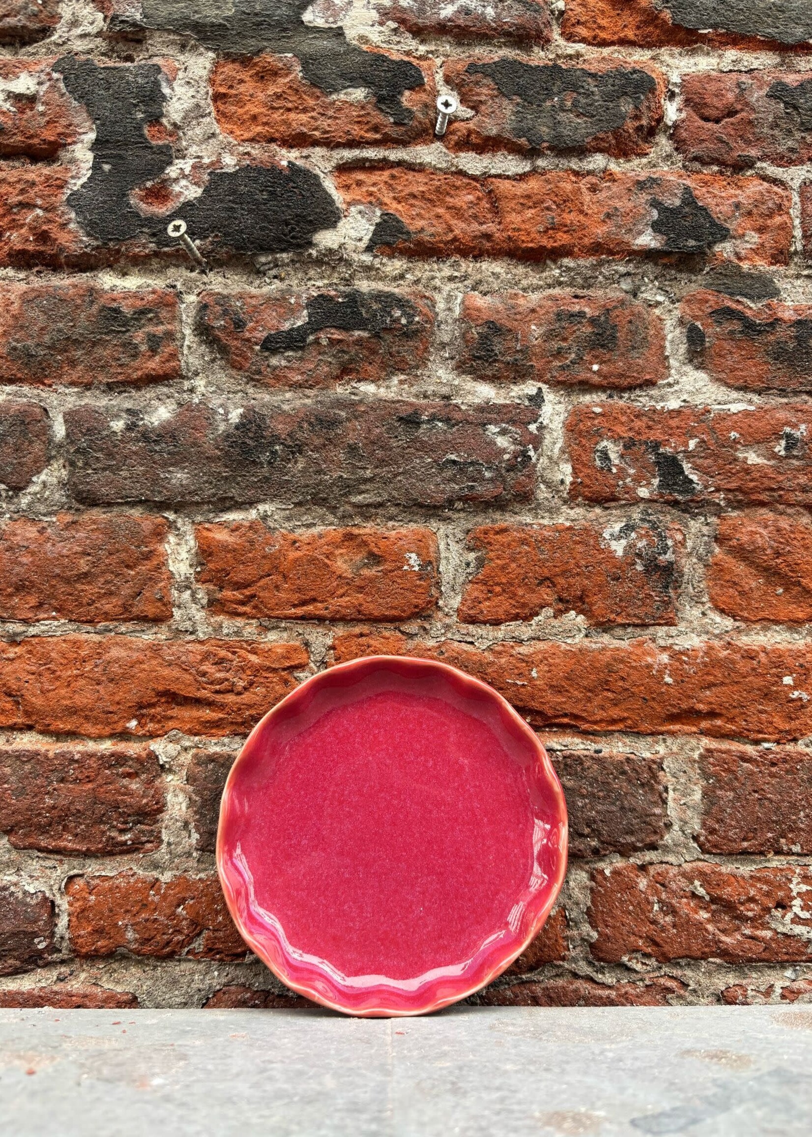 Gresnovo Moove Plate 13 cm 'Rouge Cendré'