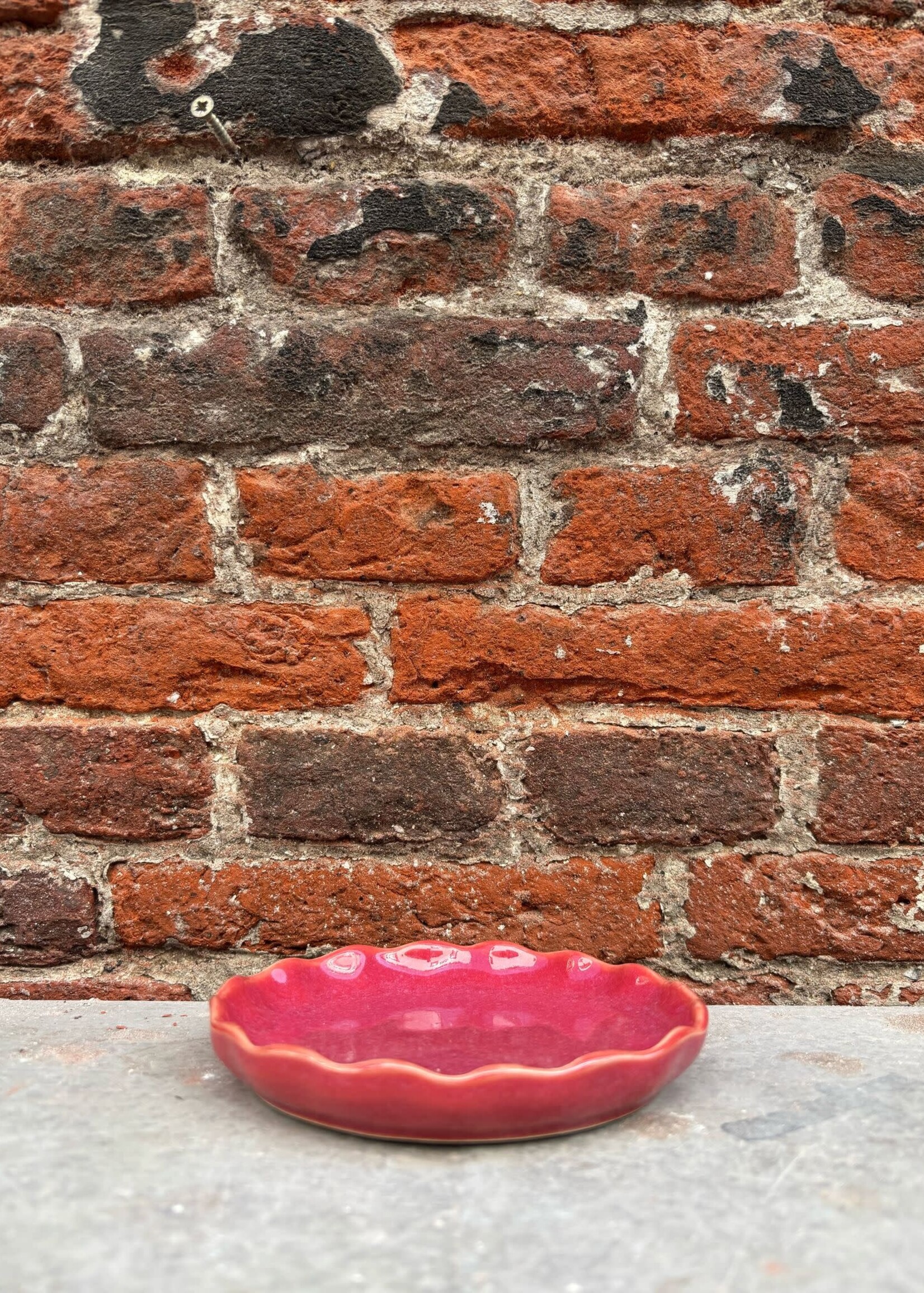 Gresnovo Moove Plate 13 cm 'Rouge Cendré'