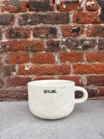 Anna + Nina Anna + Nina 'Offline' Cappuccino Mug