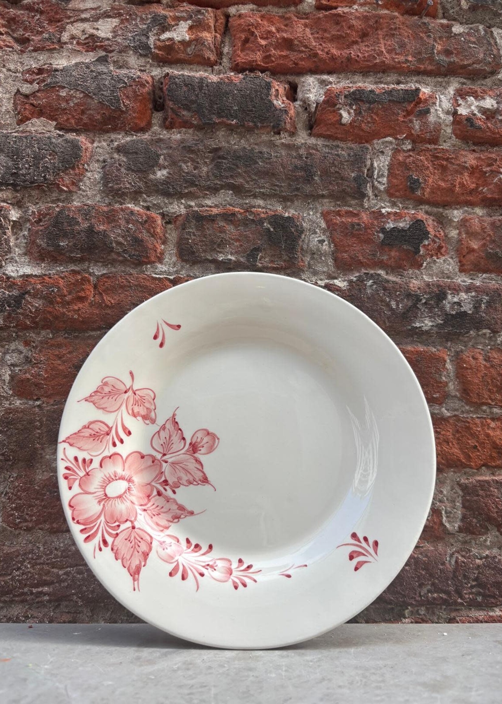 Anna + Nina Anna + Nina Whimsical Rose Breakfast Plate