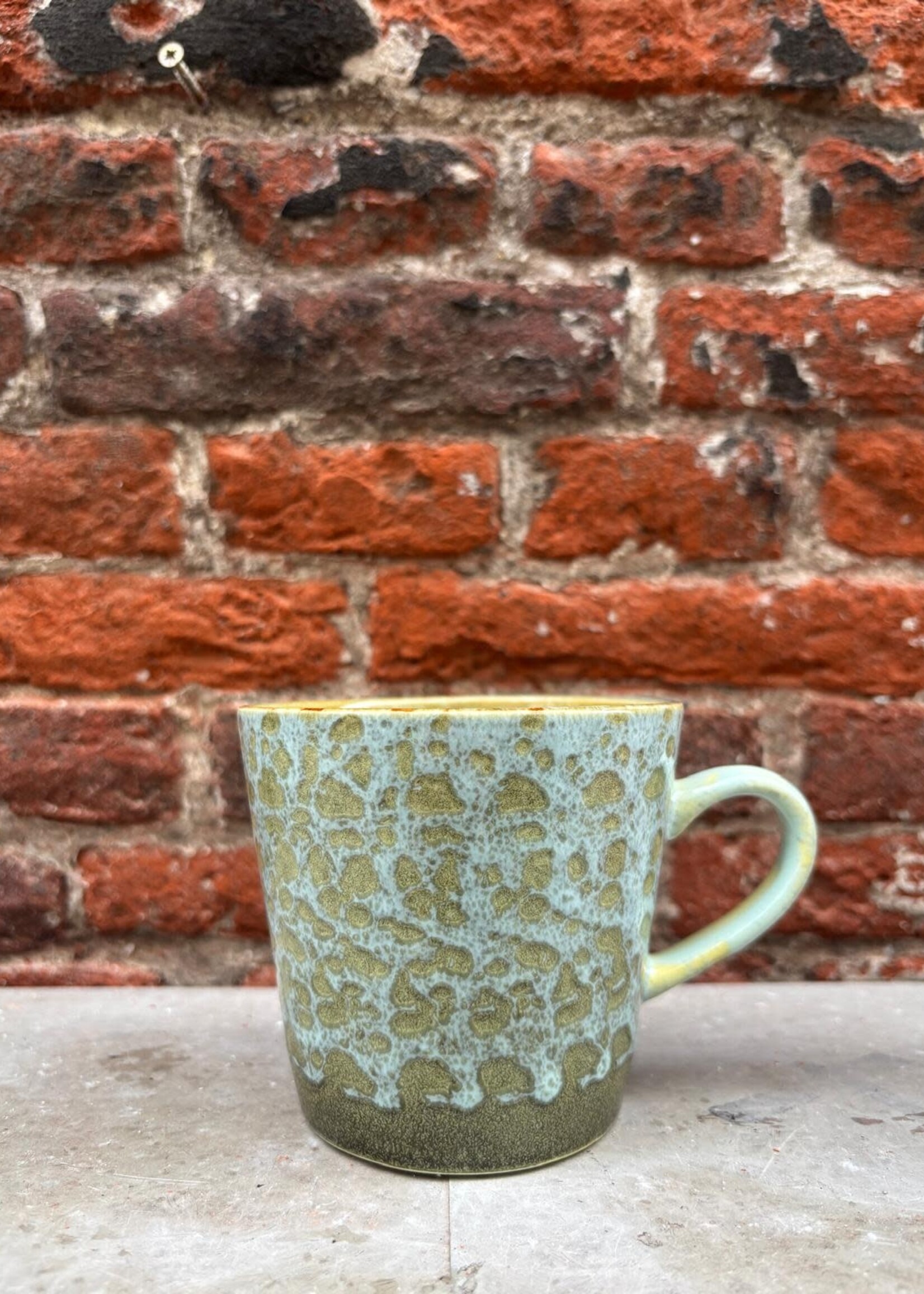 HKliving HKliving Ceramic 70's Cappuccino Mug 'Verdigris'