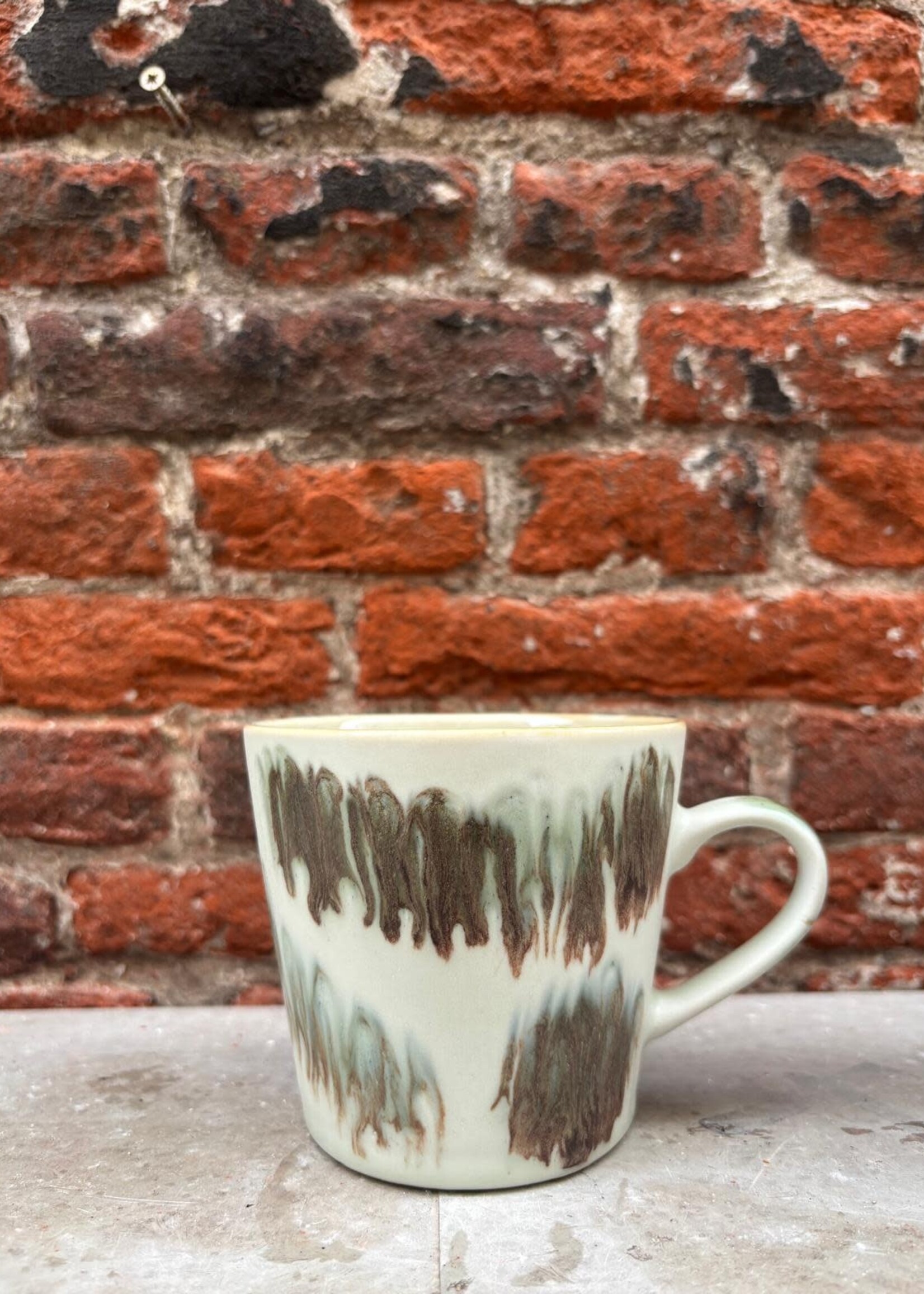 HKliving HKliving Ceramic 70's Cappuccino Mug 'Tide'