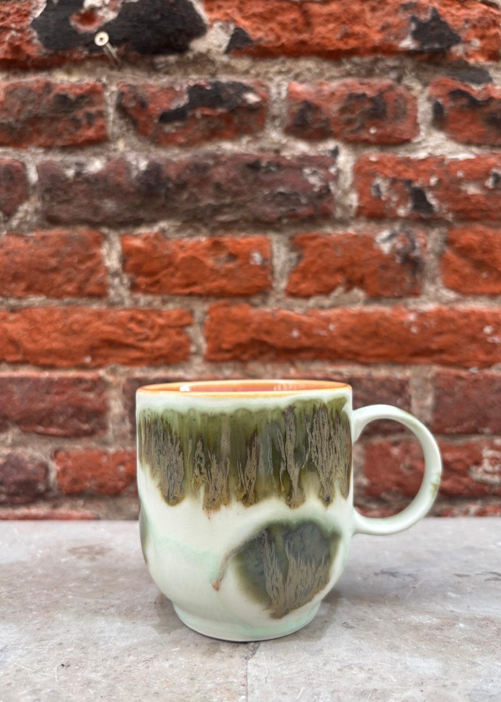 HKliving HKliving Ceramic 70's Café Mug 'Tide'