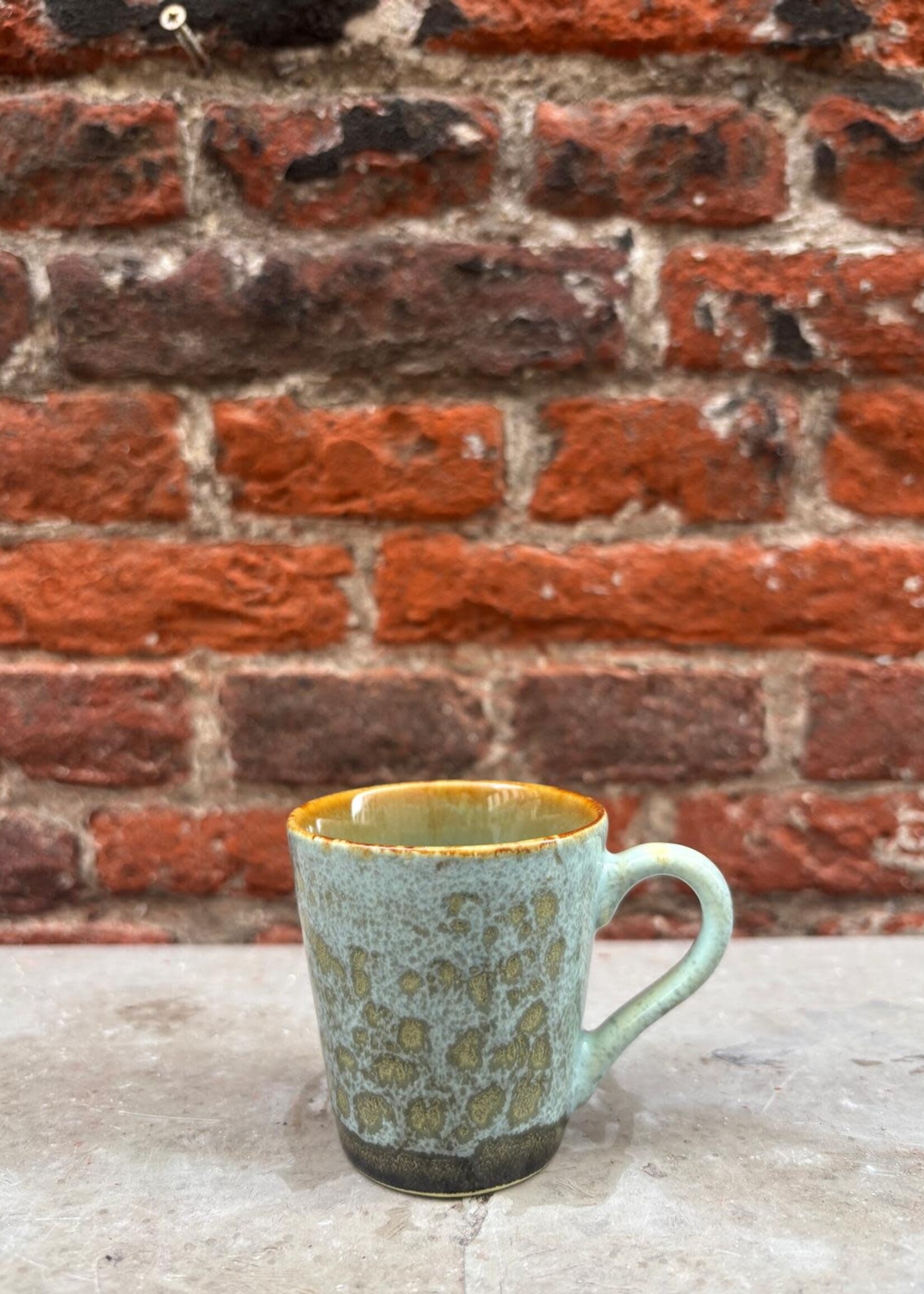 HKliving HKliving Ceramic 70's Espresso Mug 'Verdigris'