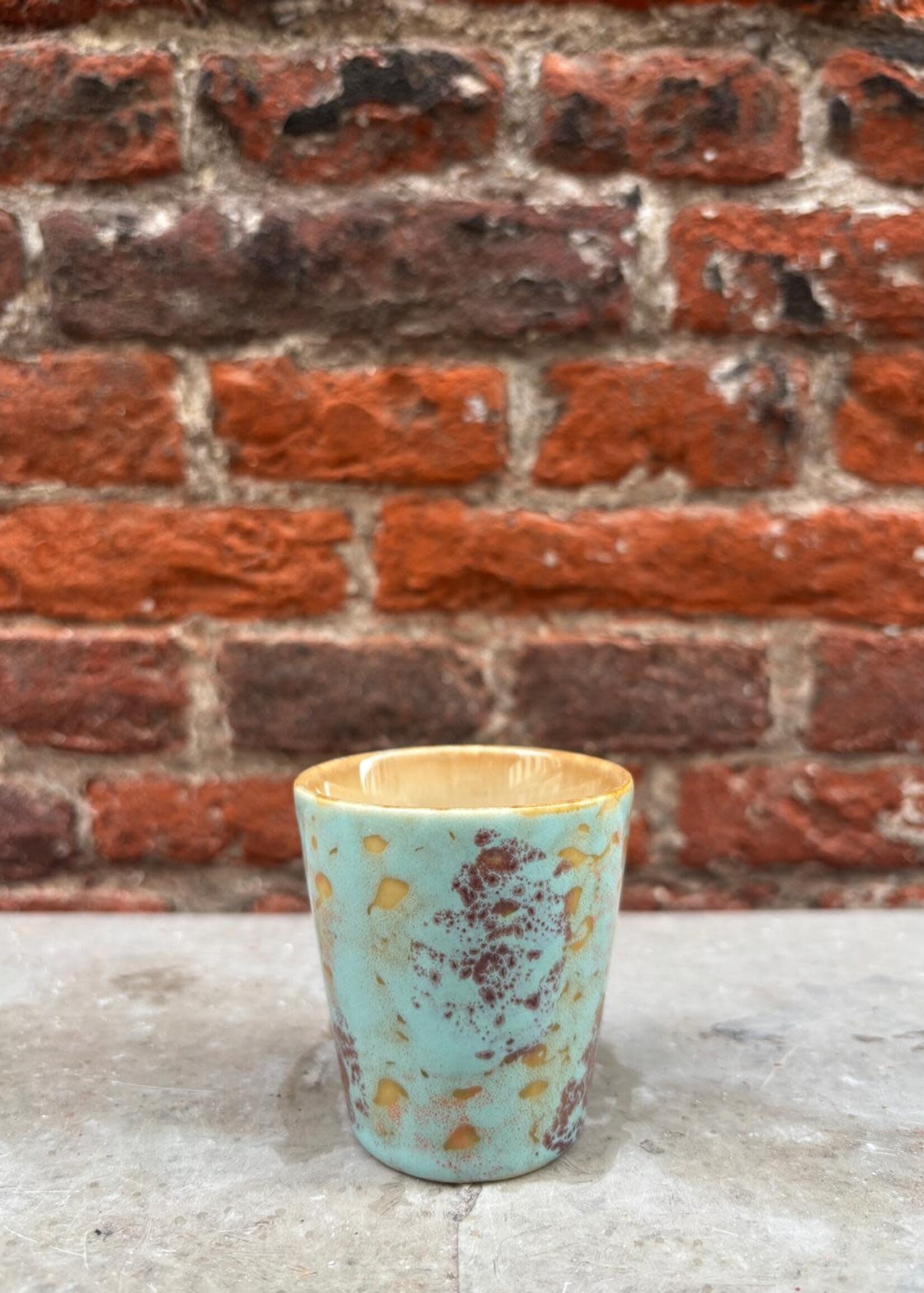 HKliving HKliving Ceramic 70's Ristretto Mug 'Patina'