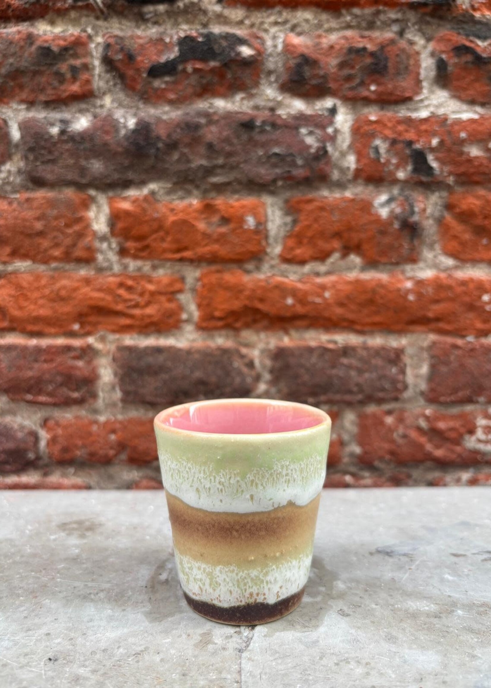HKliving HKliving Ceramic 70's Ristretto Mug 'Umber'