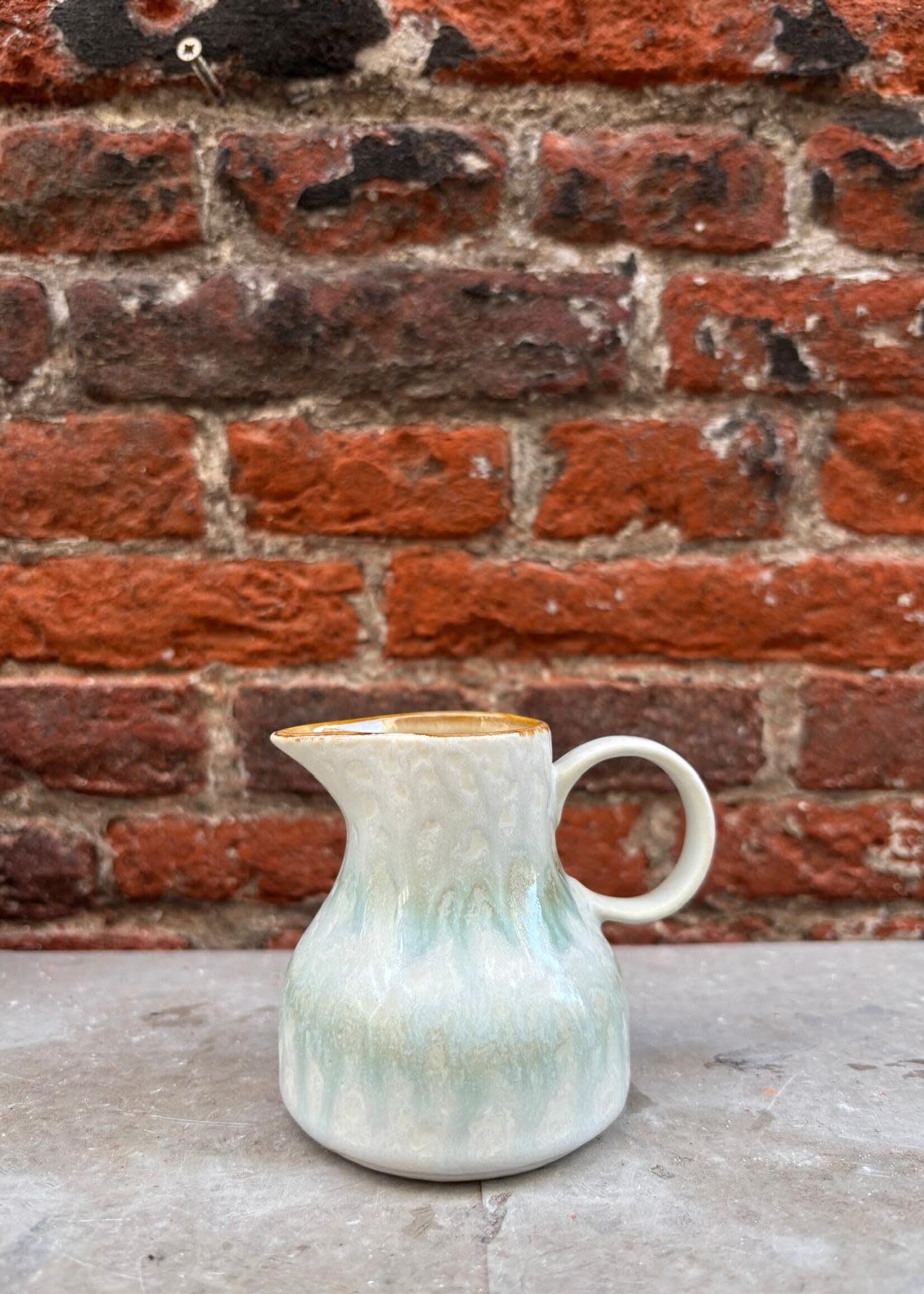 HKliving HKliving Ceramic 70's Milk Jug 'Petal'