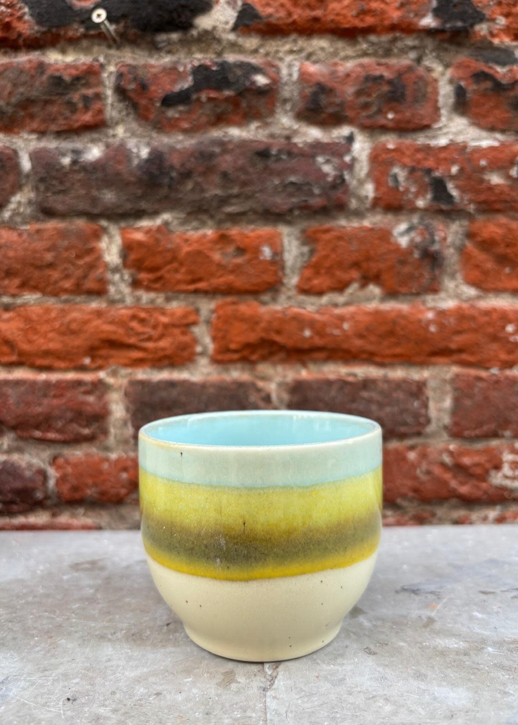 HKliving HKliving Ceramic 70's Café Cup 'Glint'