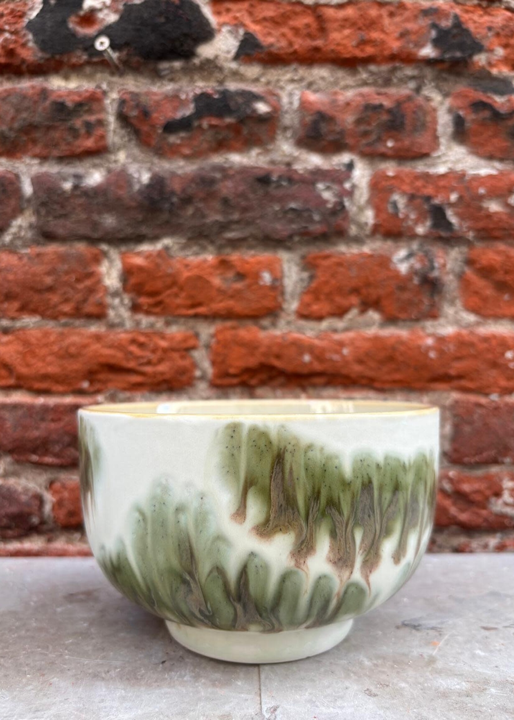 HKliving HKliving Ceramic 70's Noodle Bowl 'Tide'