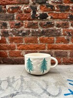 Anna + Nina Anna + Nina Christmas Forest Cappuccino Mug