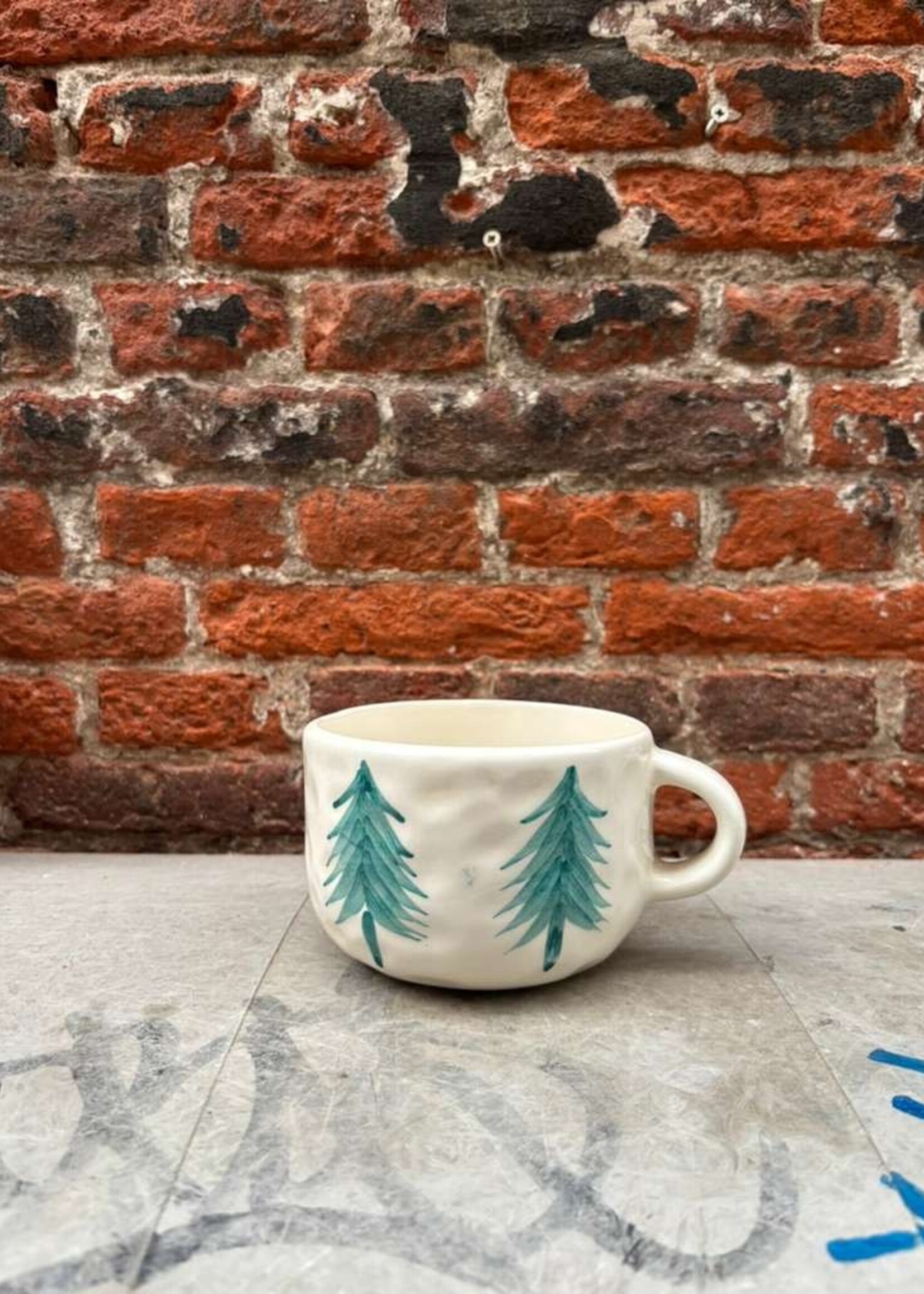 Anna + Nina Anna + Nina Christmas Forest Cappuccino Mug
