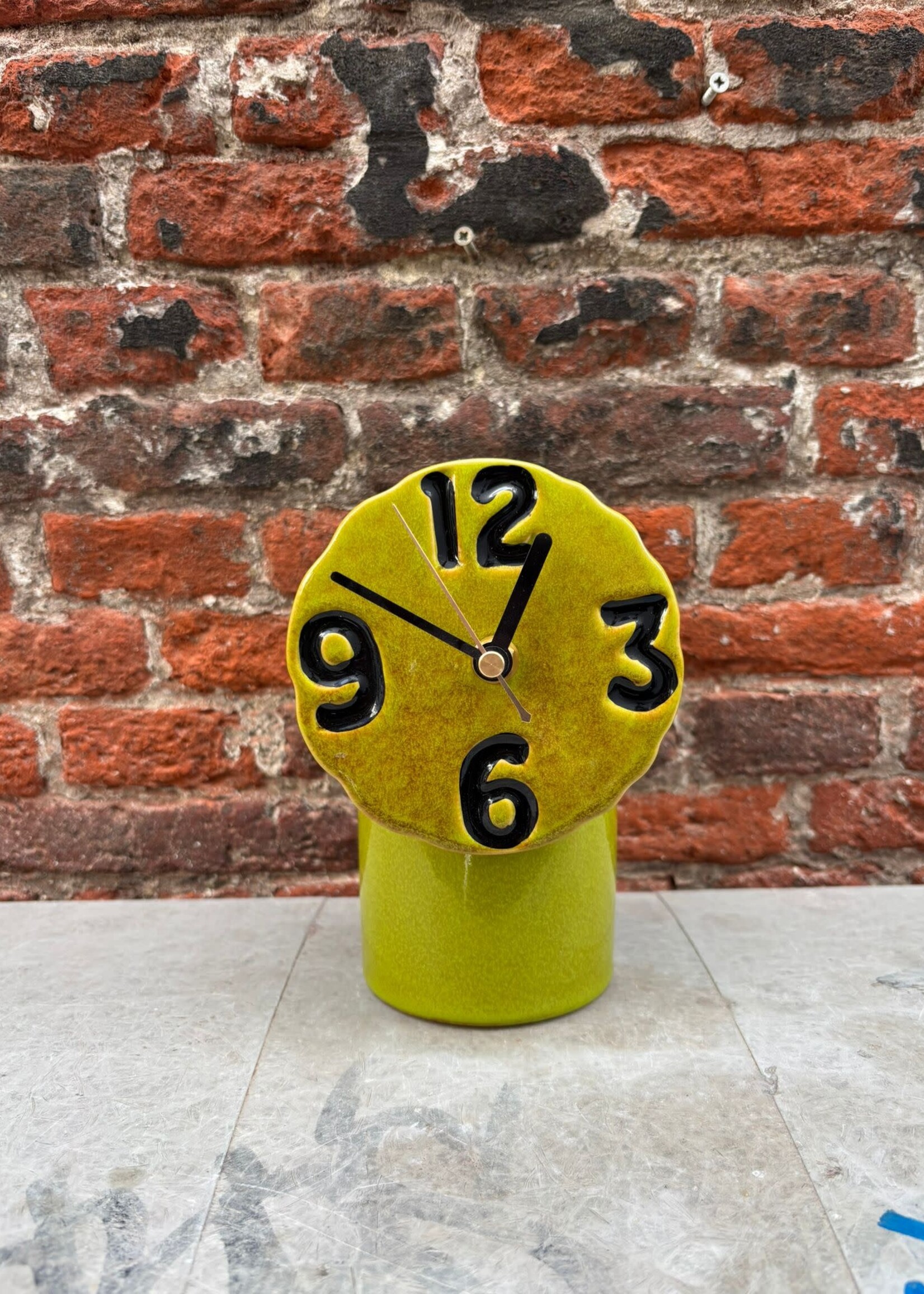 HKliving HKliving Retro Ceramic Clock 'Olive'