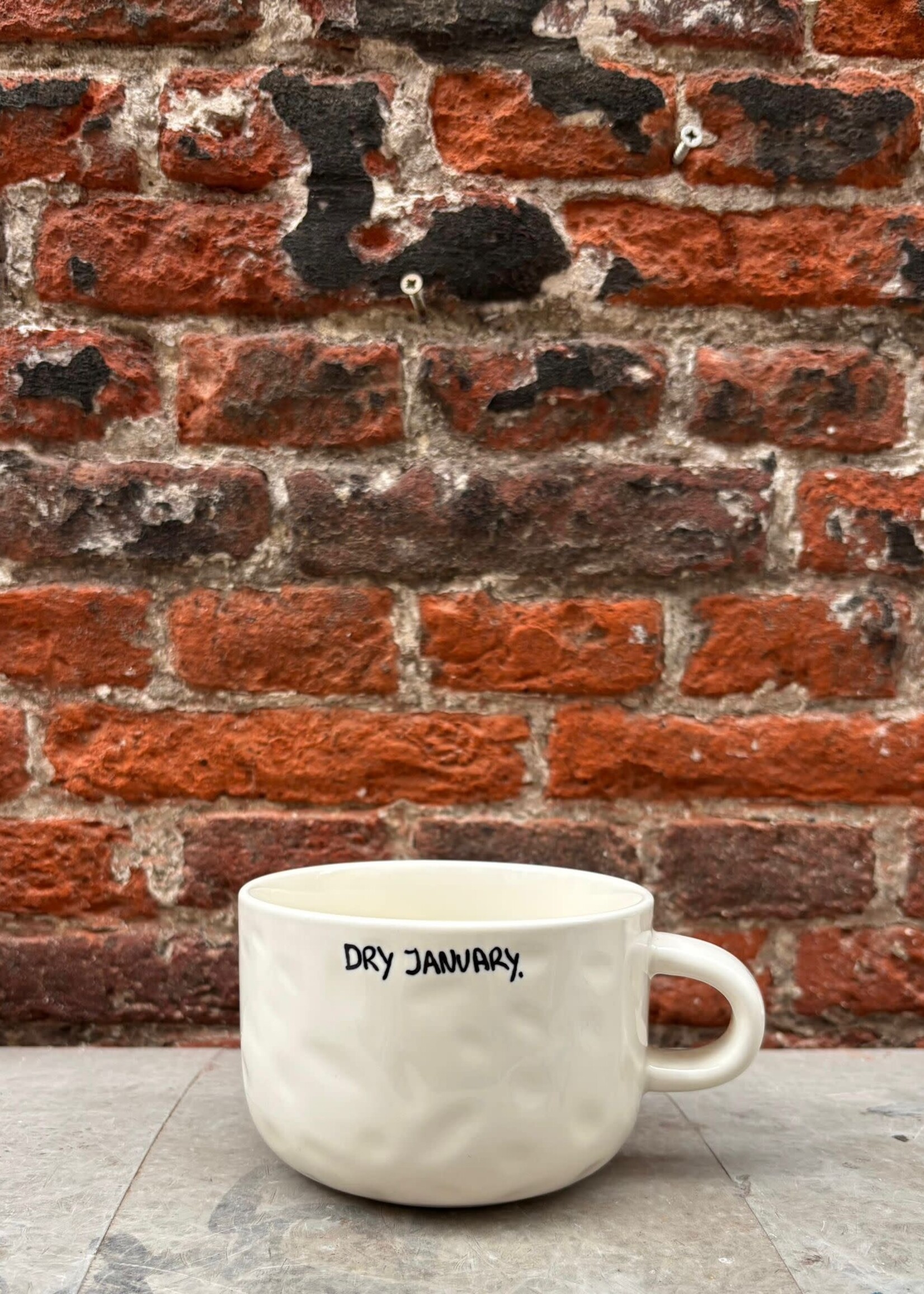 Anna + Nina Anna + Nina Dry January Cappuccino Mug