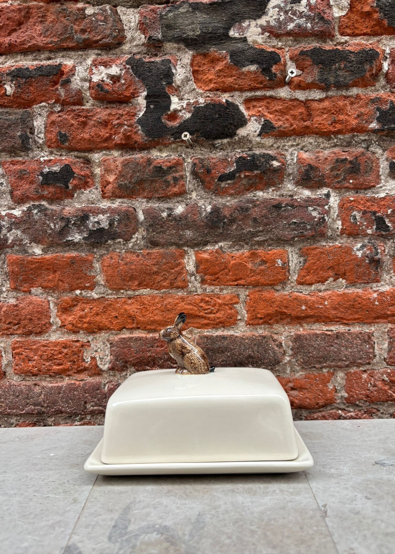 Quail Quail Butter Dish 'Hare'