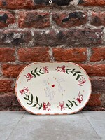 ATLITW ATLITW Ovale Schaal Flowers and Rabbits