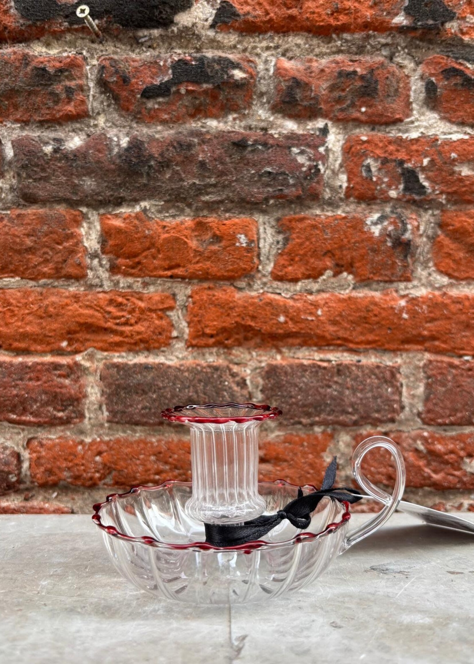 Anna + Nina Anna + Nina Last Christmas Maroon Candle Holder