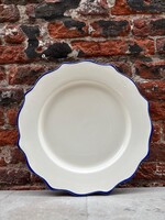 Anna + Nina Anna + Nina Marine Blue Scalloped Diner Plate