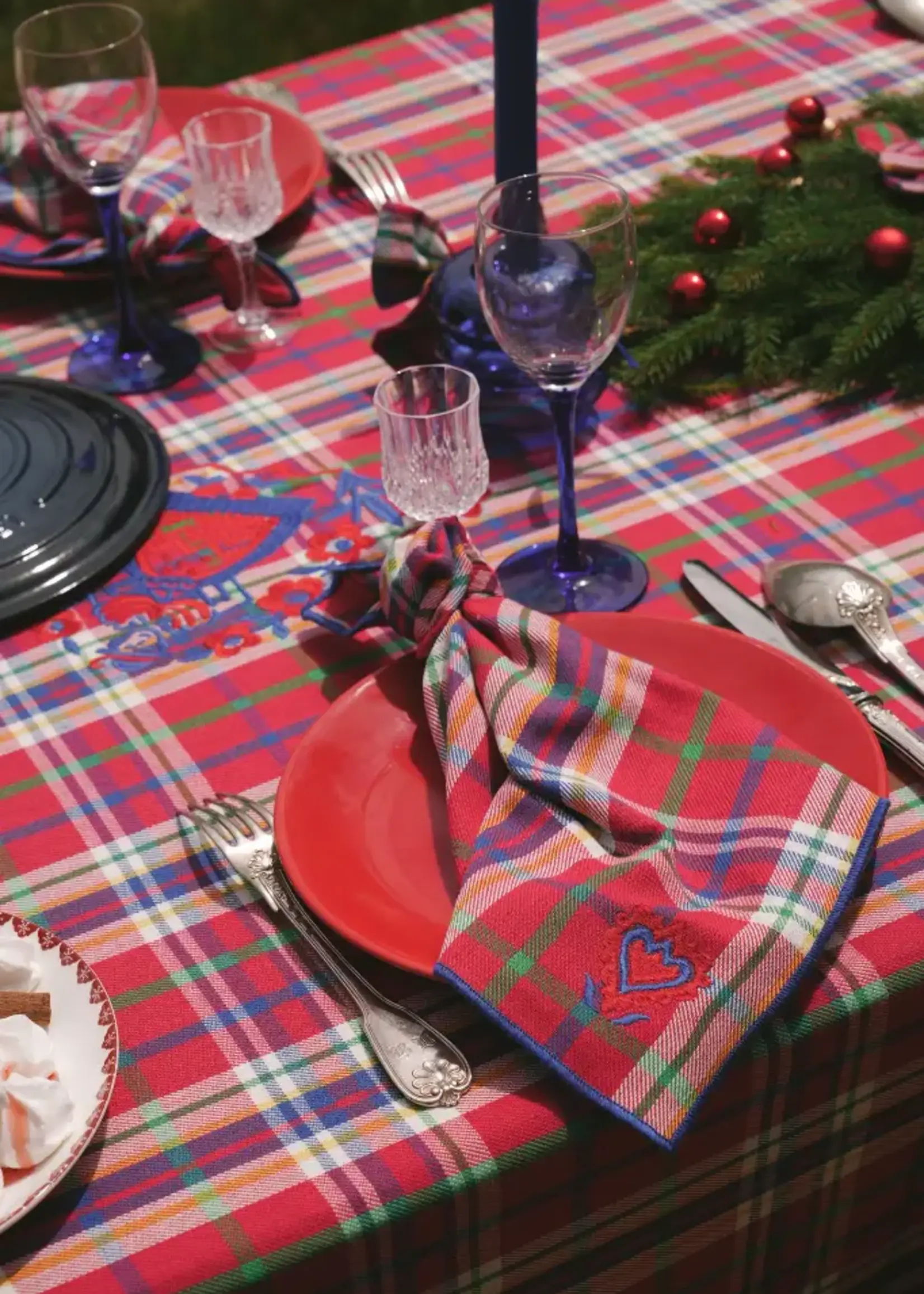 Maison Dînette Maison Dînette Tafelkleed Iverness Red (170x250)