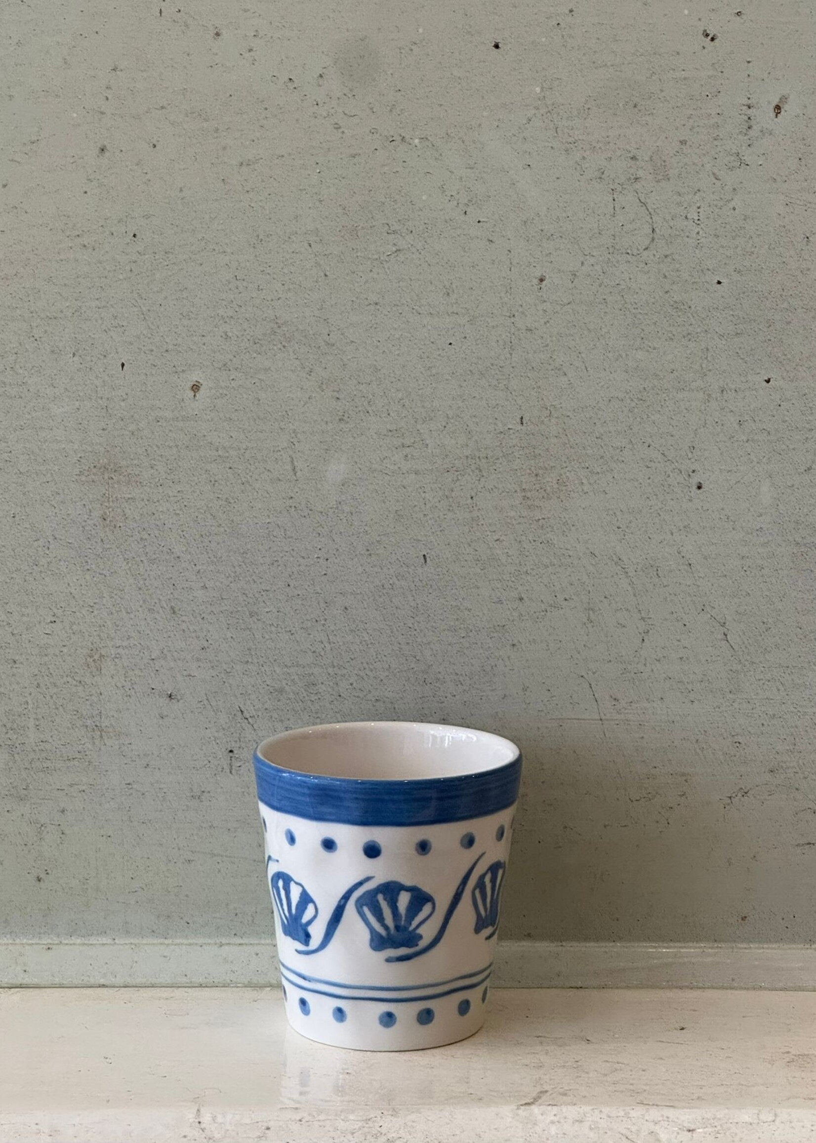 Anna + Nina Anna + Nina Azure Shore Coffee Cup