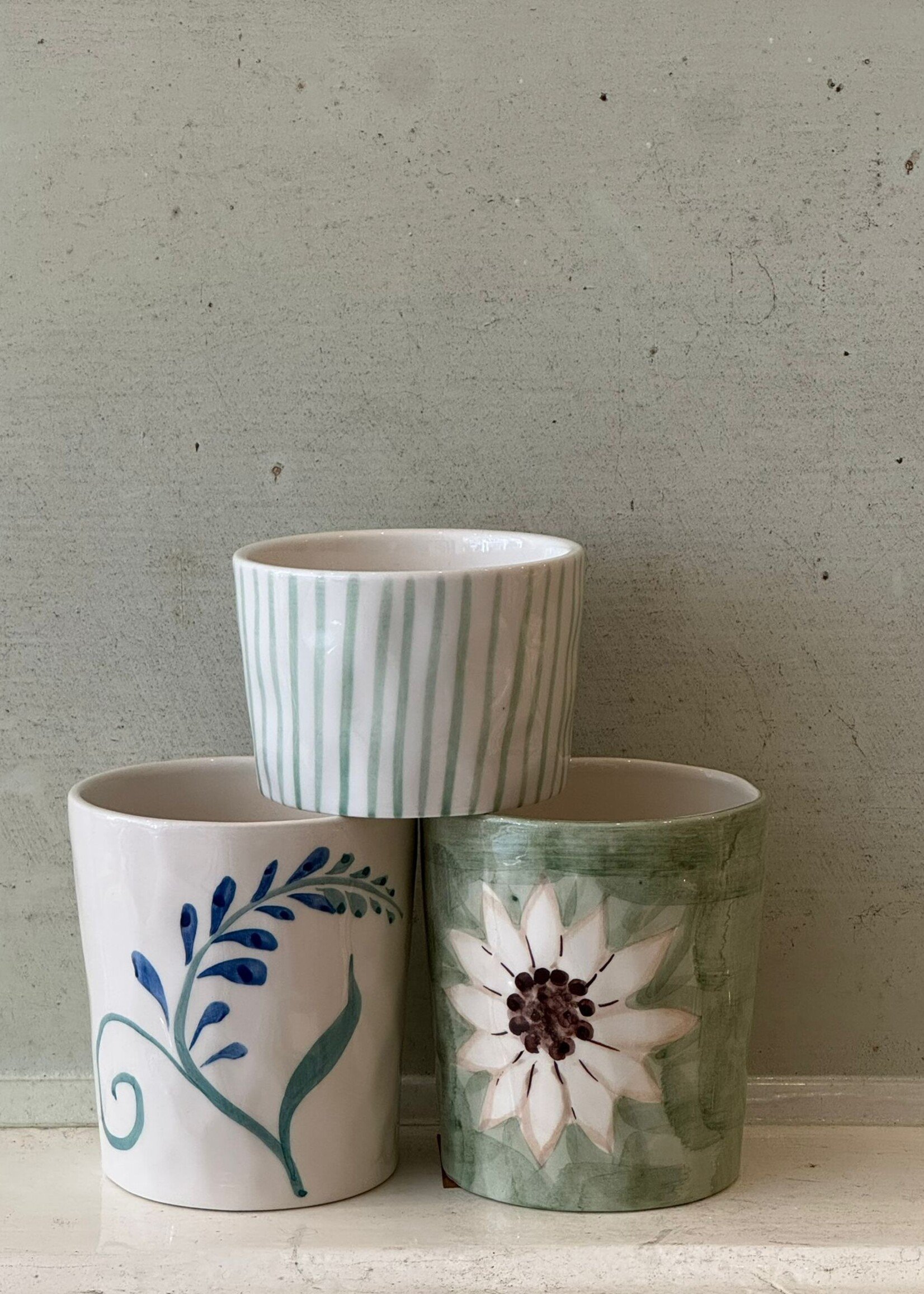 Anna + Nina Anna + Nina White Lotus Dreams Latte Cup