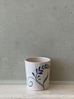 Anna + Nina Anna + Nina Indigo Flora Latte Cup