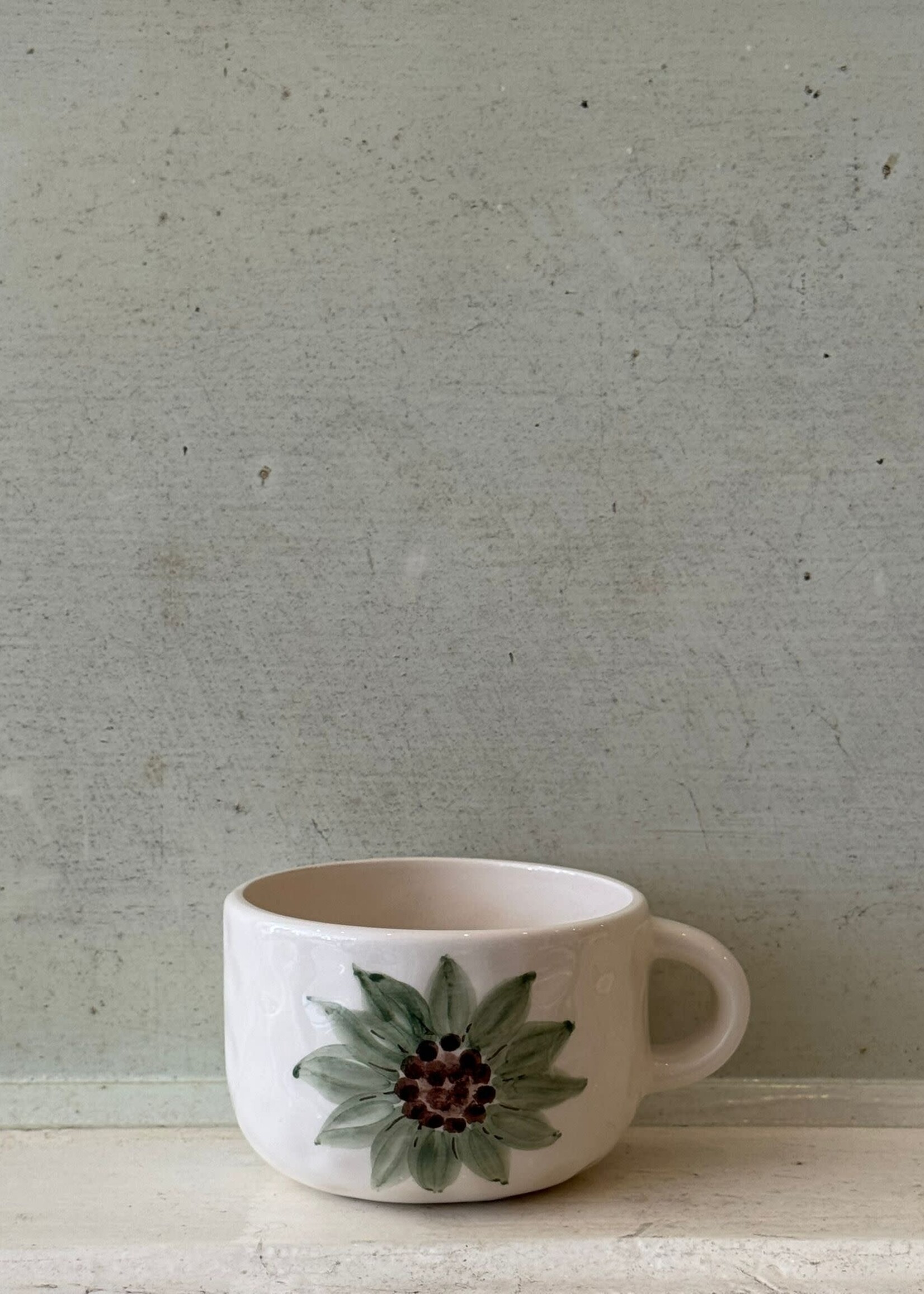 Anna + Nina Anna + Nina Lily Cappuccino Mug