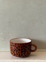 Anna + Nina Anna + Nina Leopard Cappuccino Mug