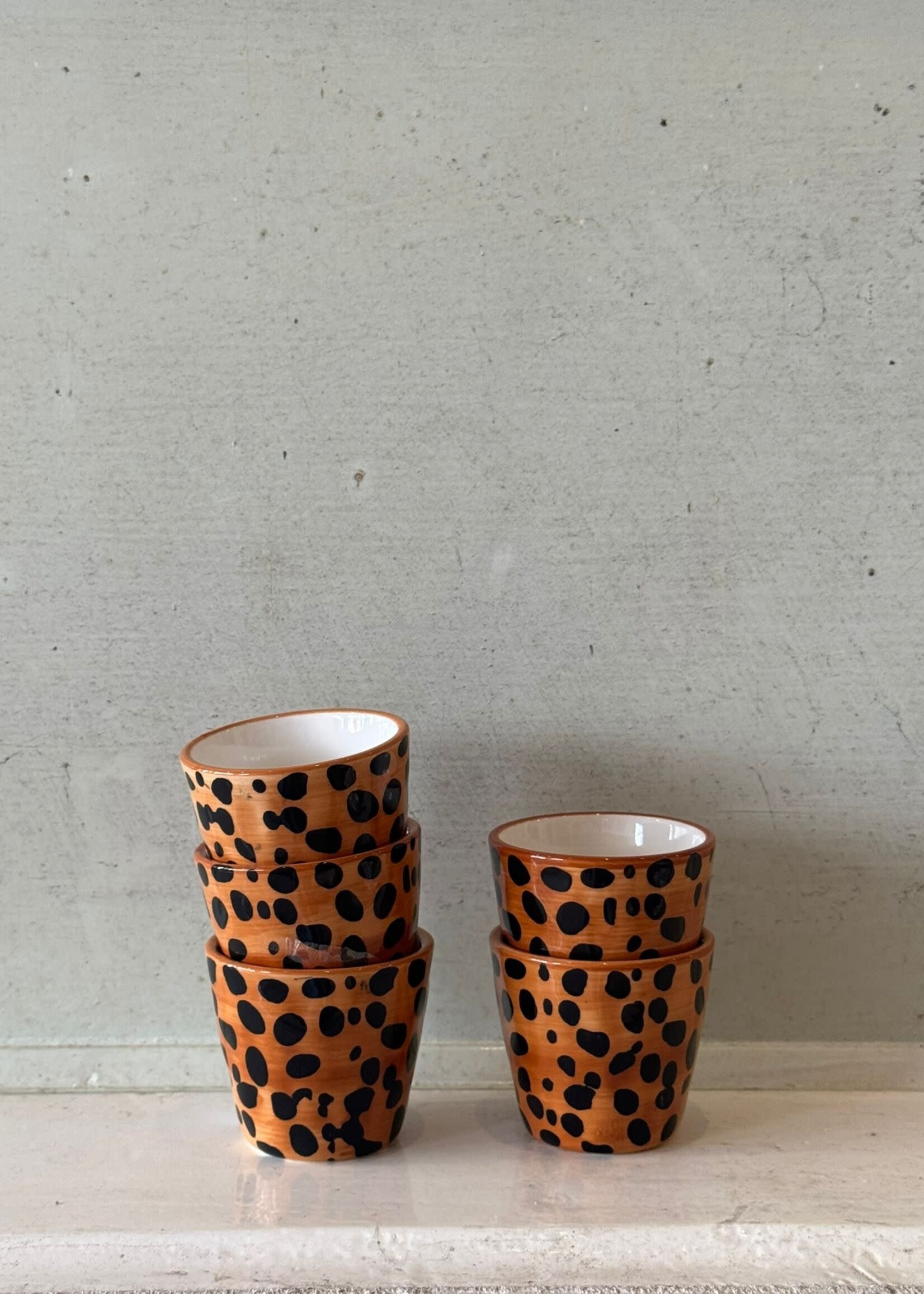 Anna + Nina Anna + Nina Leopard Espresso Cup