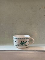 Anna + Nina Anna + Nina Leaf Cappuccino Mug