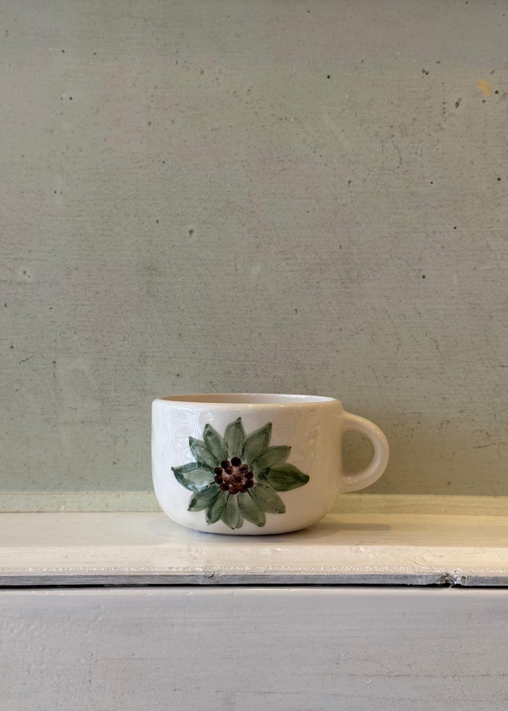 Anna + Nina Anna + Nina Lily Cappuccino Mug