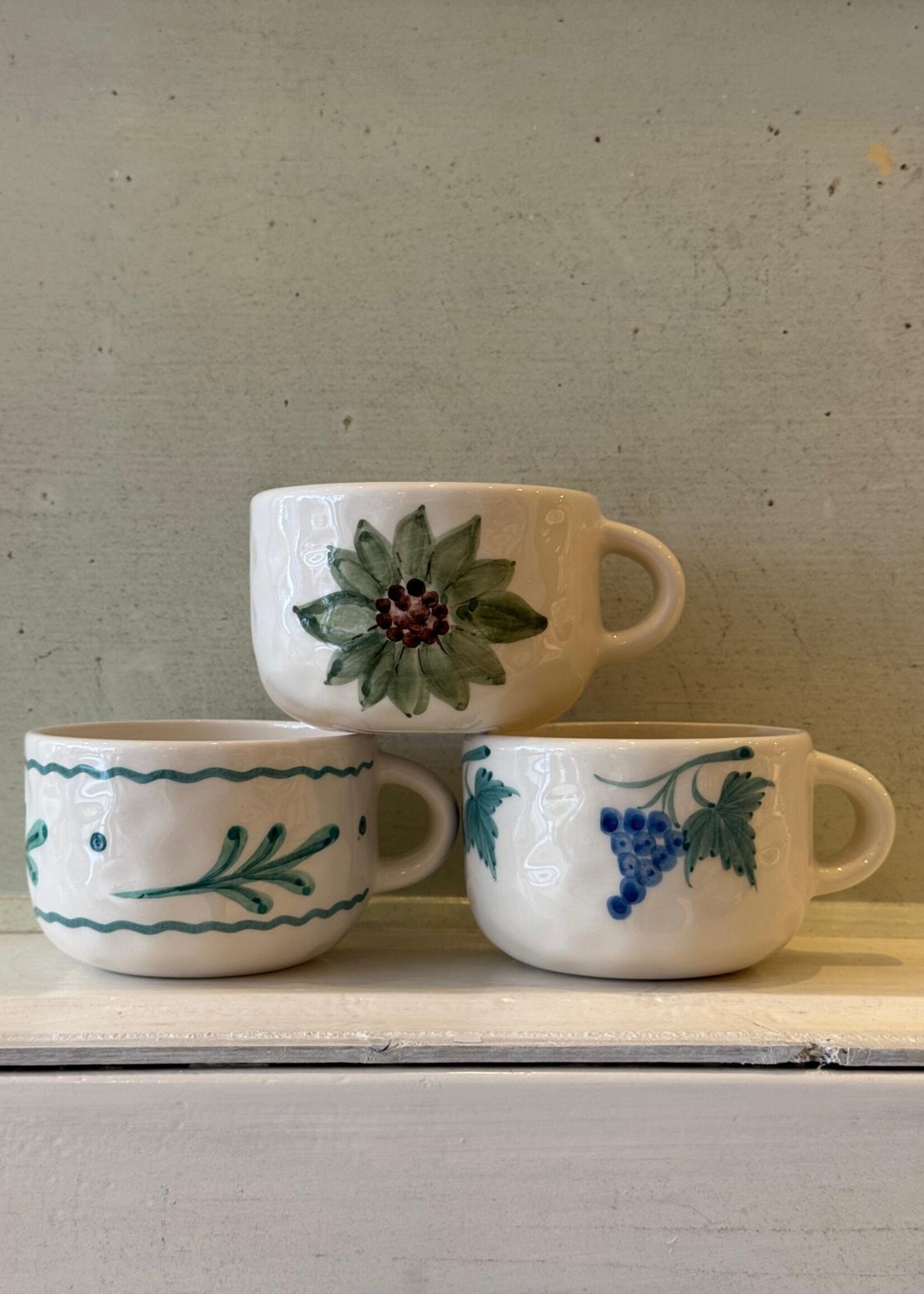 Anna + Nina Anna + Nina Lily Cappuccino Mug