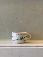 Anna + Nina Anna + Nina Leaf Cappuccino Mug