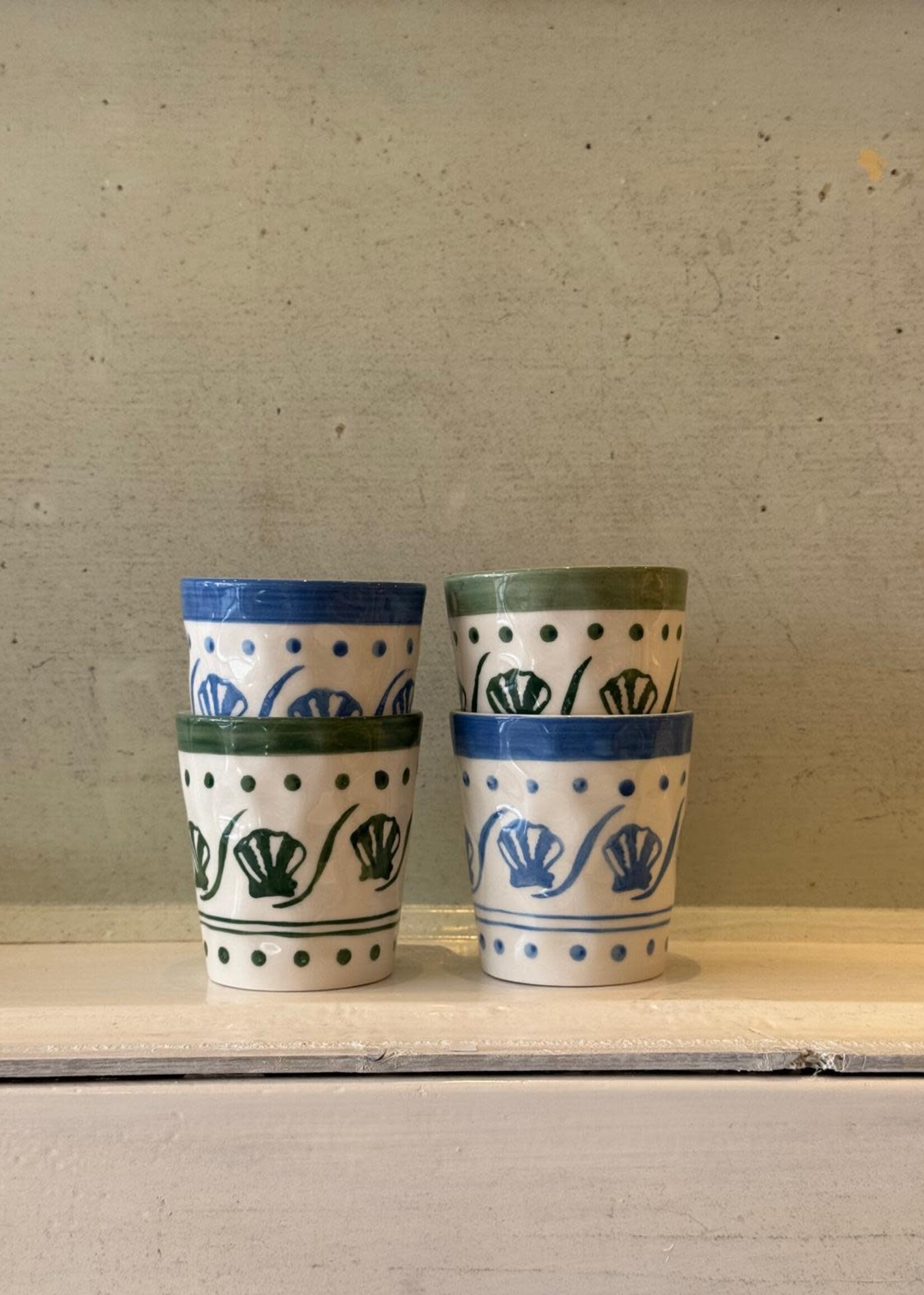 Anna + Nina Anna + Nina Seagrass Shore Coffee Cup