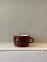 Anna + Nina Anna + Nina Leopard Cappuccino Mug