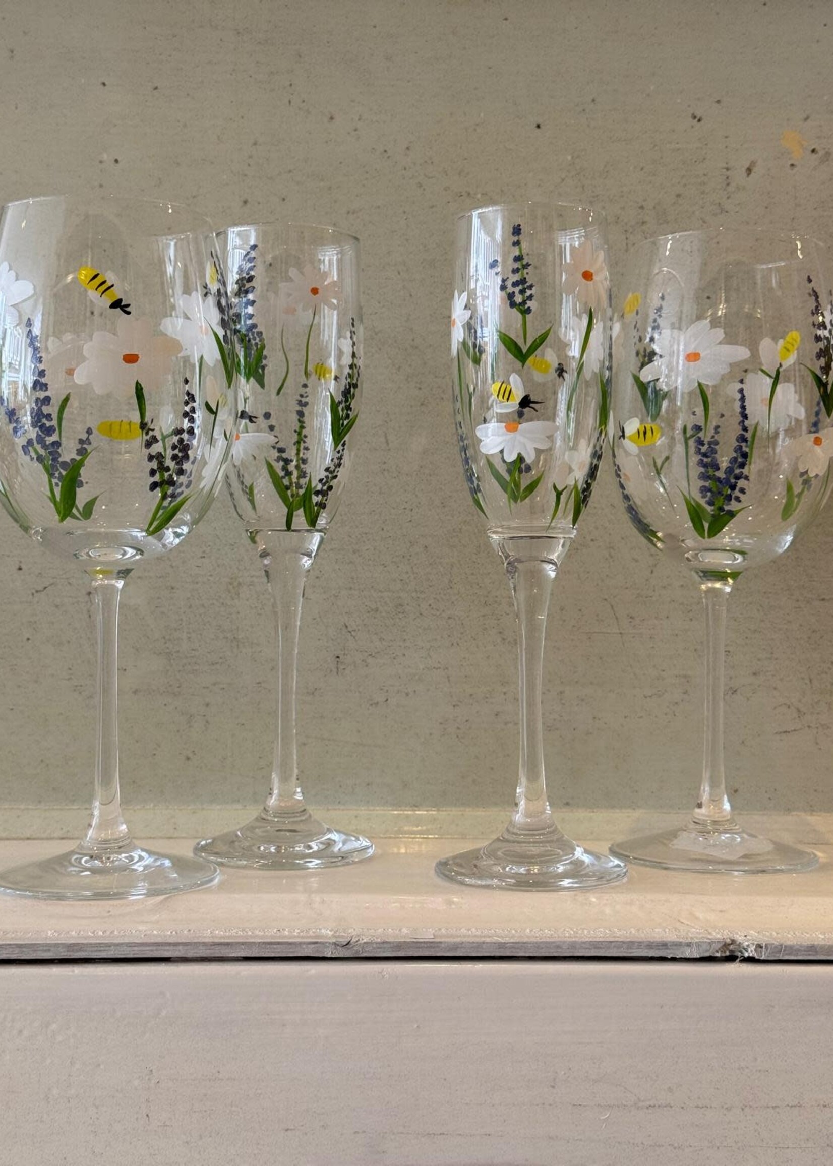 Anna + Nina Anna + Nina Springtime Champagne flute - set of 2