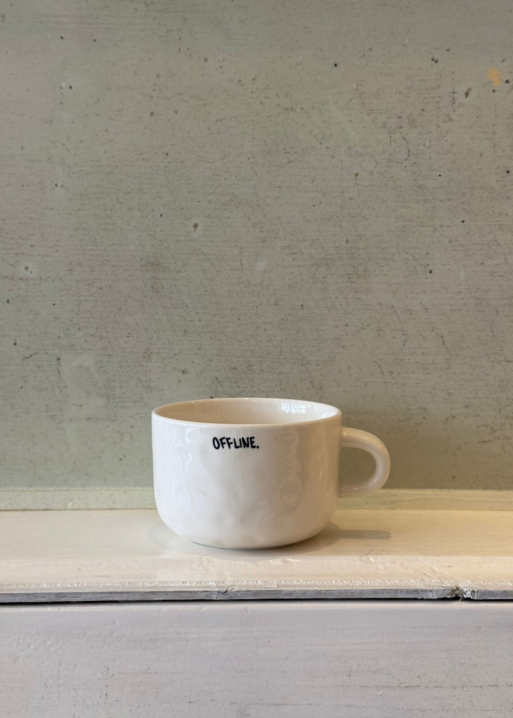 Anna + Nina Anna + Nina 'Offline' Cappuccino Mug