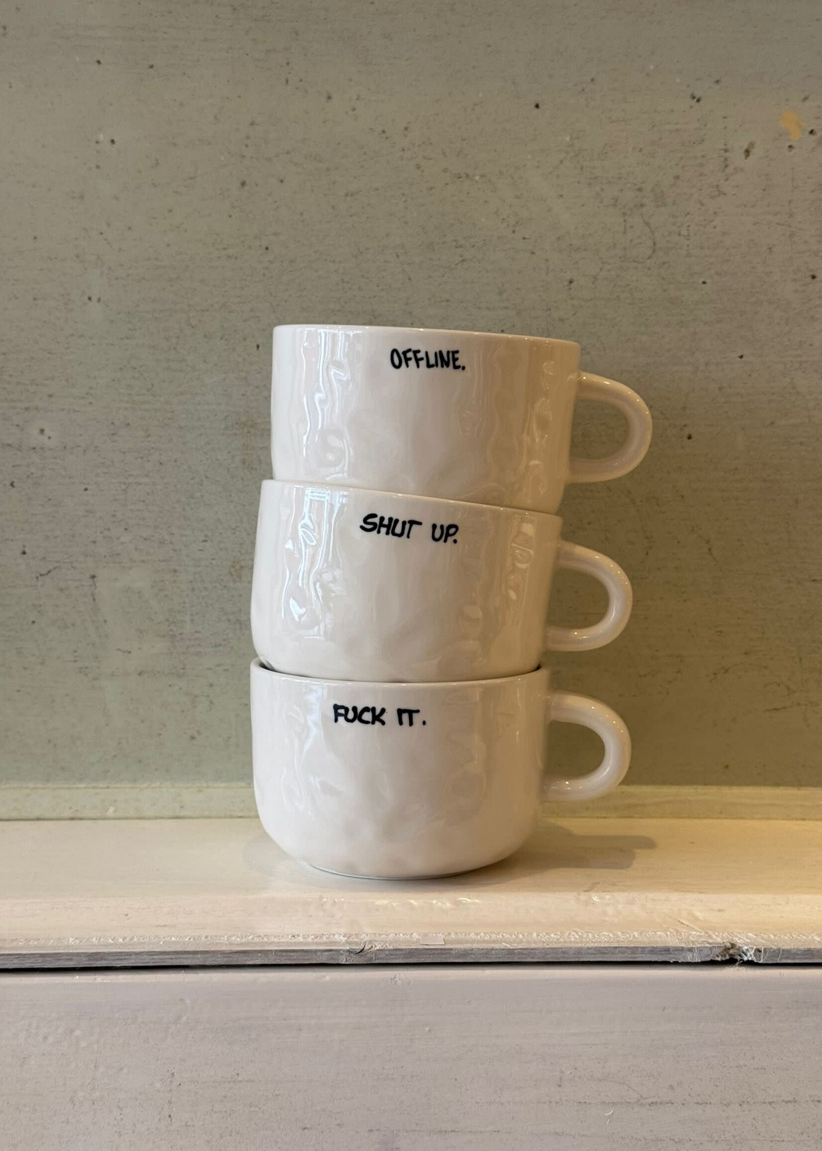 Anna + Nina Anna + Nina 'Offline' Cappuccino Mug