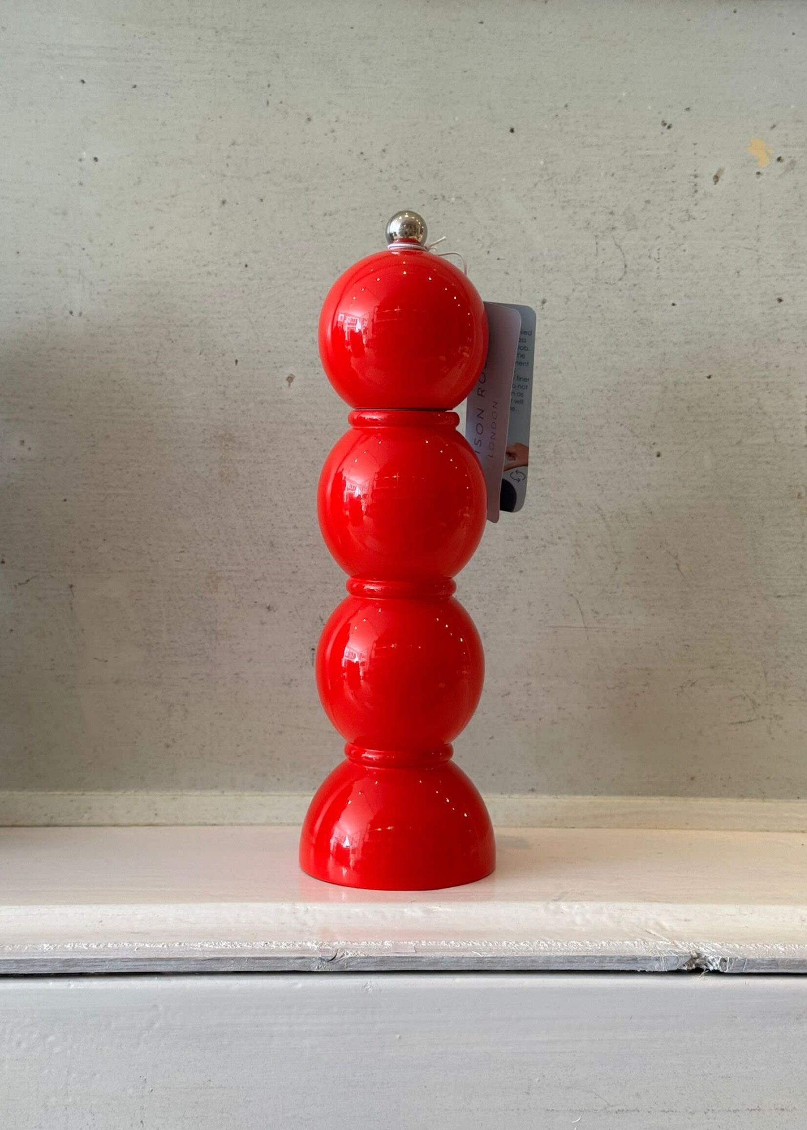 Addison Ross Addison Ross Bobbin Salt & Pepper Grinder 'Red'